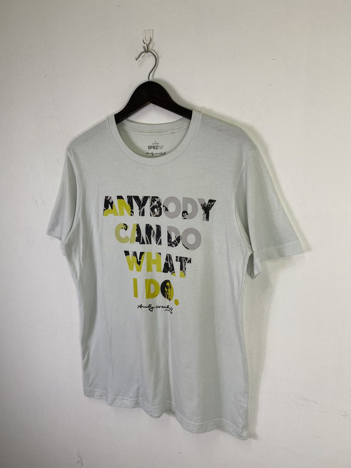 Andy Warhol × Japanese Brand × Uniqlo OFFER🔥Vintage Andy Warhol "Anybady Can do What I Do" Tee Size US M / EU 48-50 / 2 - 4 Thumbnail