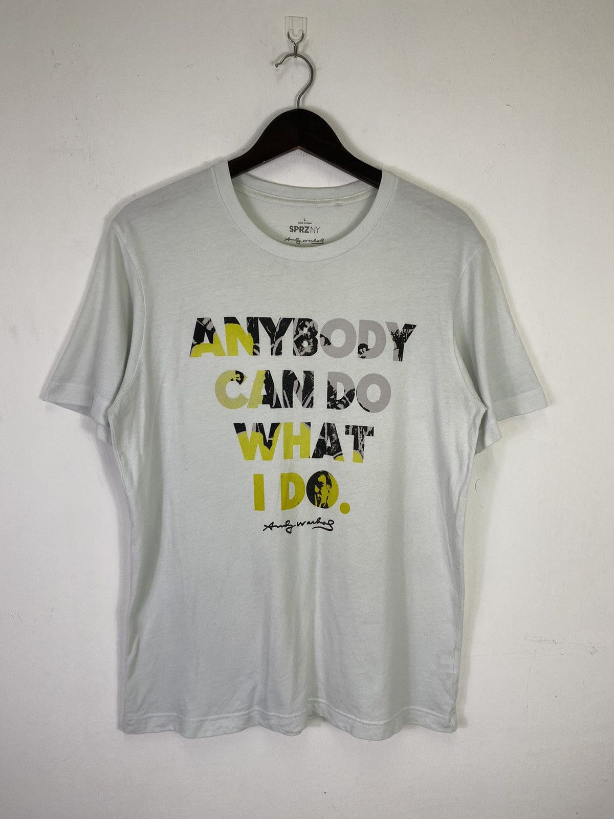 Andy Warhol × Japanese Brand × Uniqlo OFFER🔥Vintage Andy Warhol "Anybady Can do What I Do" Tee Size US M / EU 48-50 / 2 - 1 Thumbnail