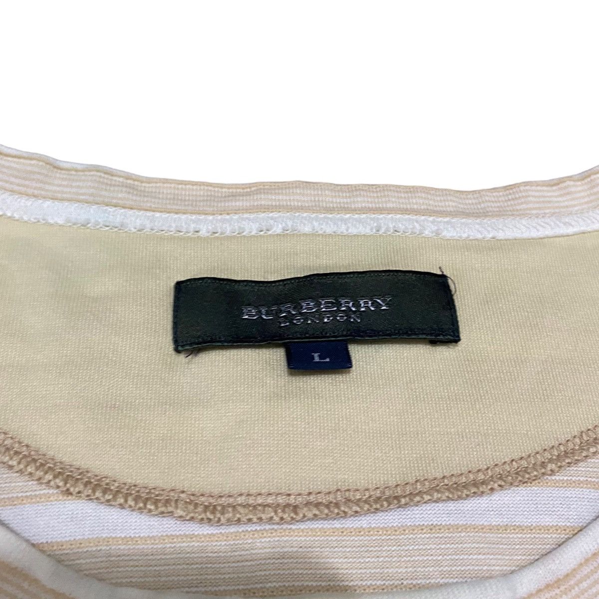 Burberry × Vintage Vintage Burberry Stripes Single Picket T Shirt Size US L / EU 52-54 / 3 - 6 Thumbnail