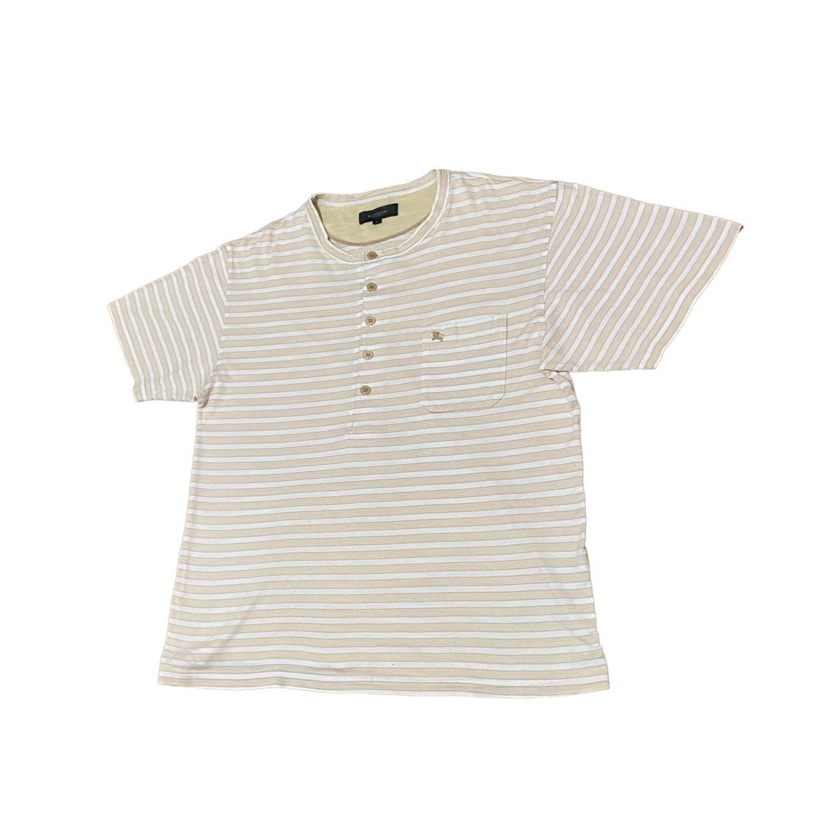 Burberry × Vintage Vintage Burberry Stripes Single Picket T Shirt Size US L / EU 52-54 / 3 - 2 Thumbnail