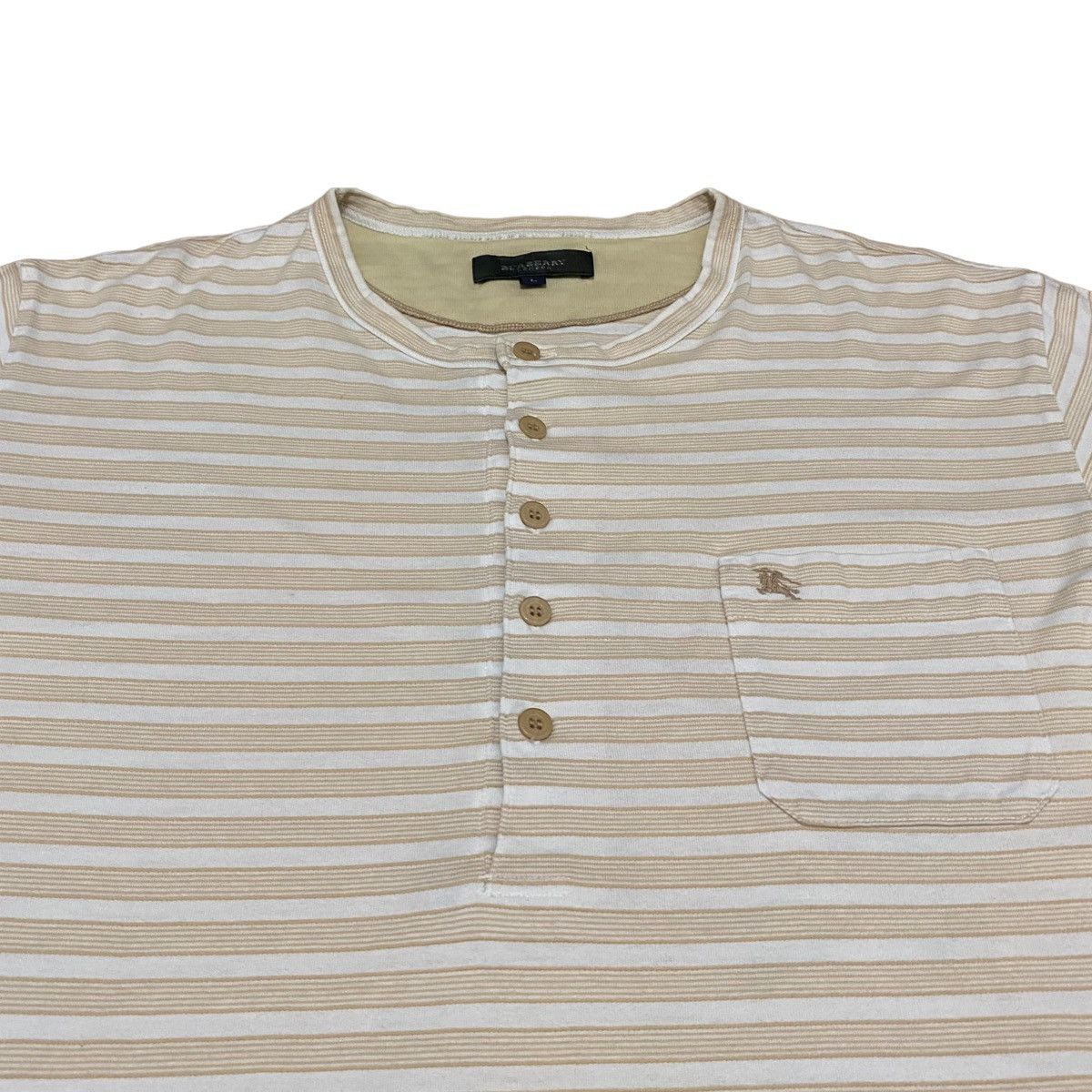 Burberry × Vintage Vintage Burberry Stripes Single Picket T Shirt Size US L / EU 52-54 / 3 - 5 Thumbnail