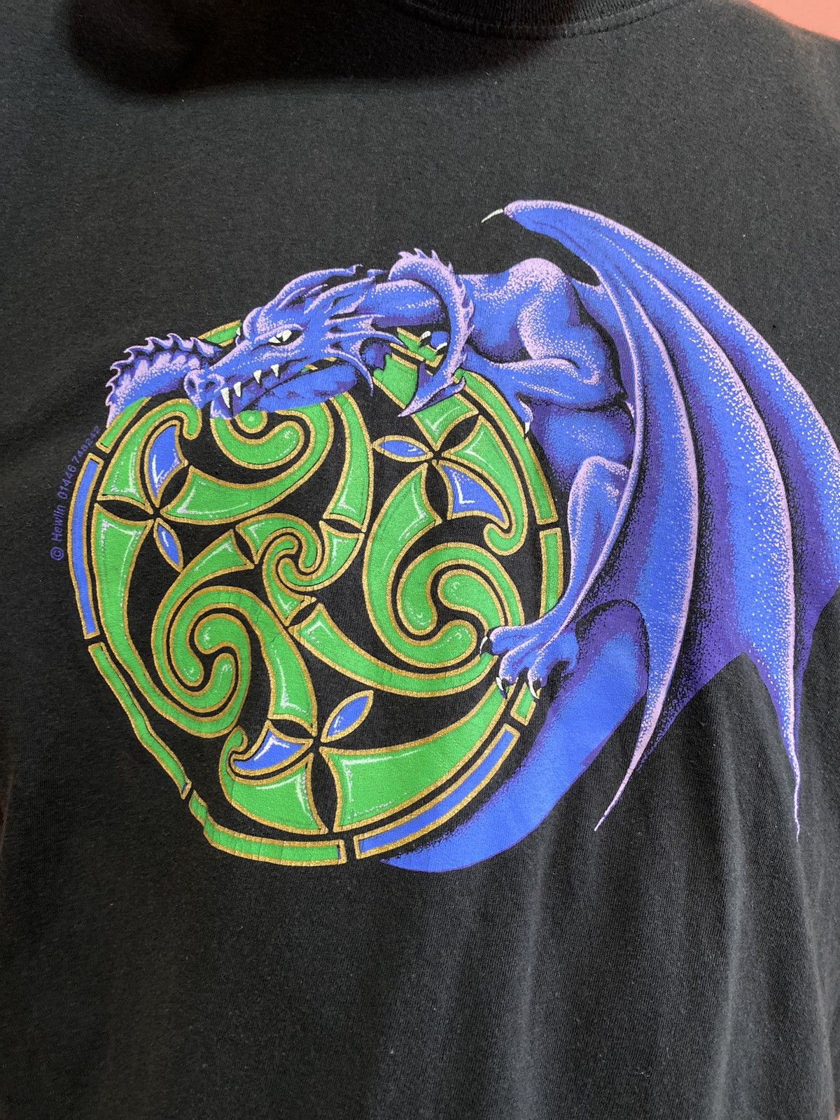 Vintage 90-s Vintage tee hewlin dragon art tattoo stiles Size US M / EU 48-50 / 2 - 3 Thumbnail