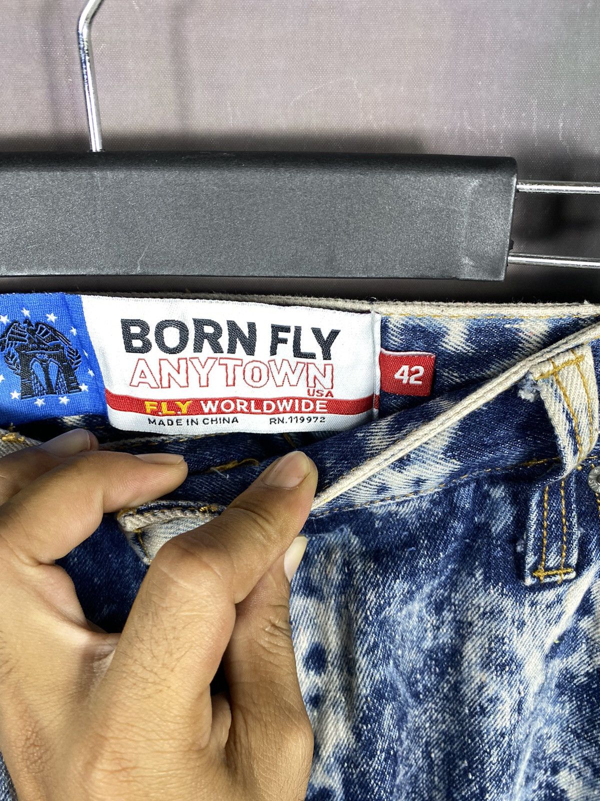 If Six Was Nine × Japanese Brand × Vintage Vintage Japanese Acid Washed Denim Jeans Size US 43 - 8 Thumbnail