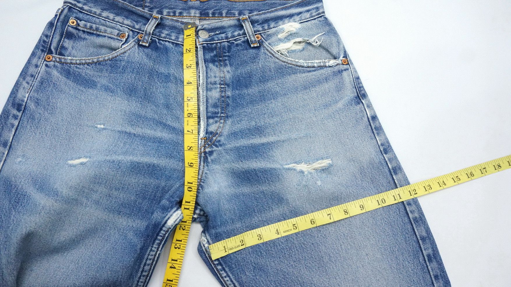 Levi's Levis 522 Distressed Ripped Jeans LF20 Size US 32 / EU 48 - 11 Thumbnail