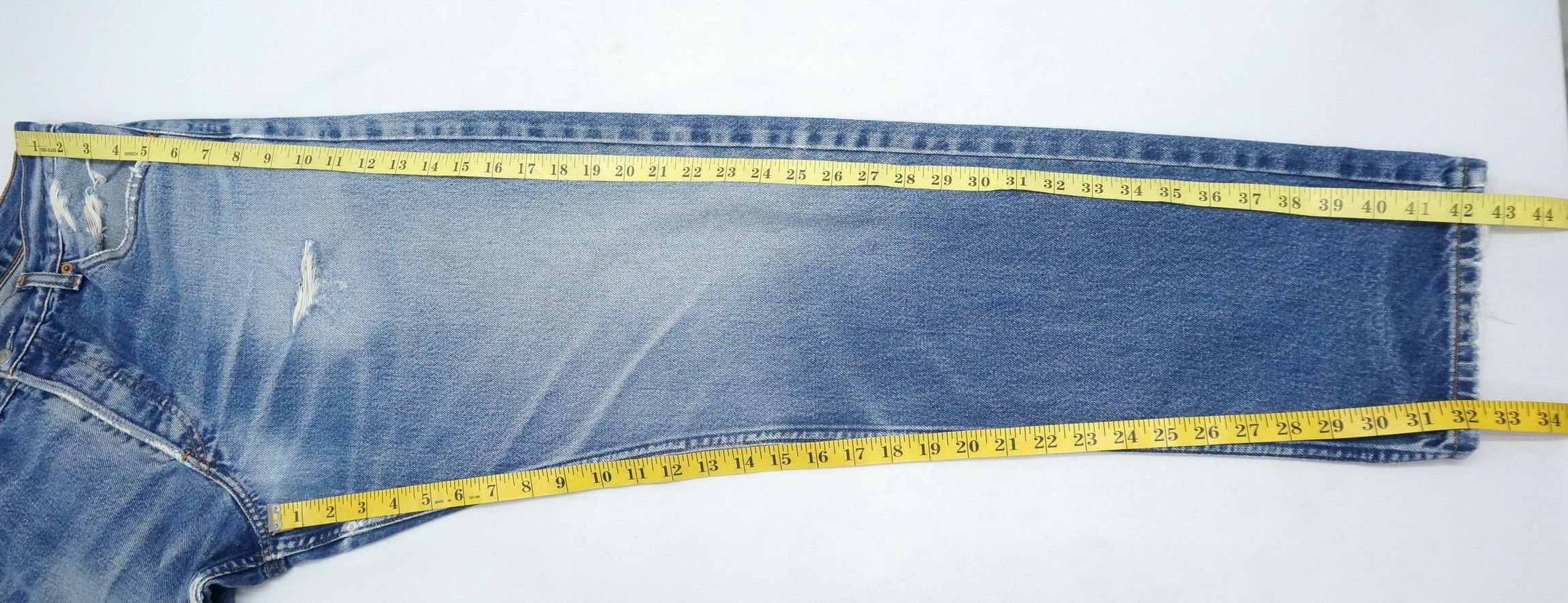 Levi's Levis 522 Distressed Ripped Jeans LF20 Size US 32 / EU 48 - 12 Thumbnail