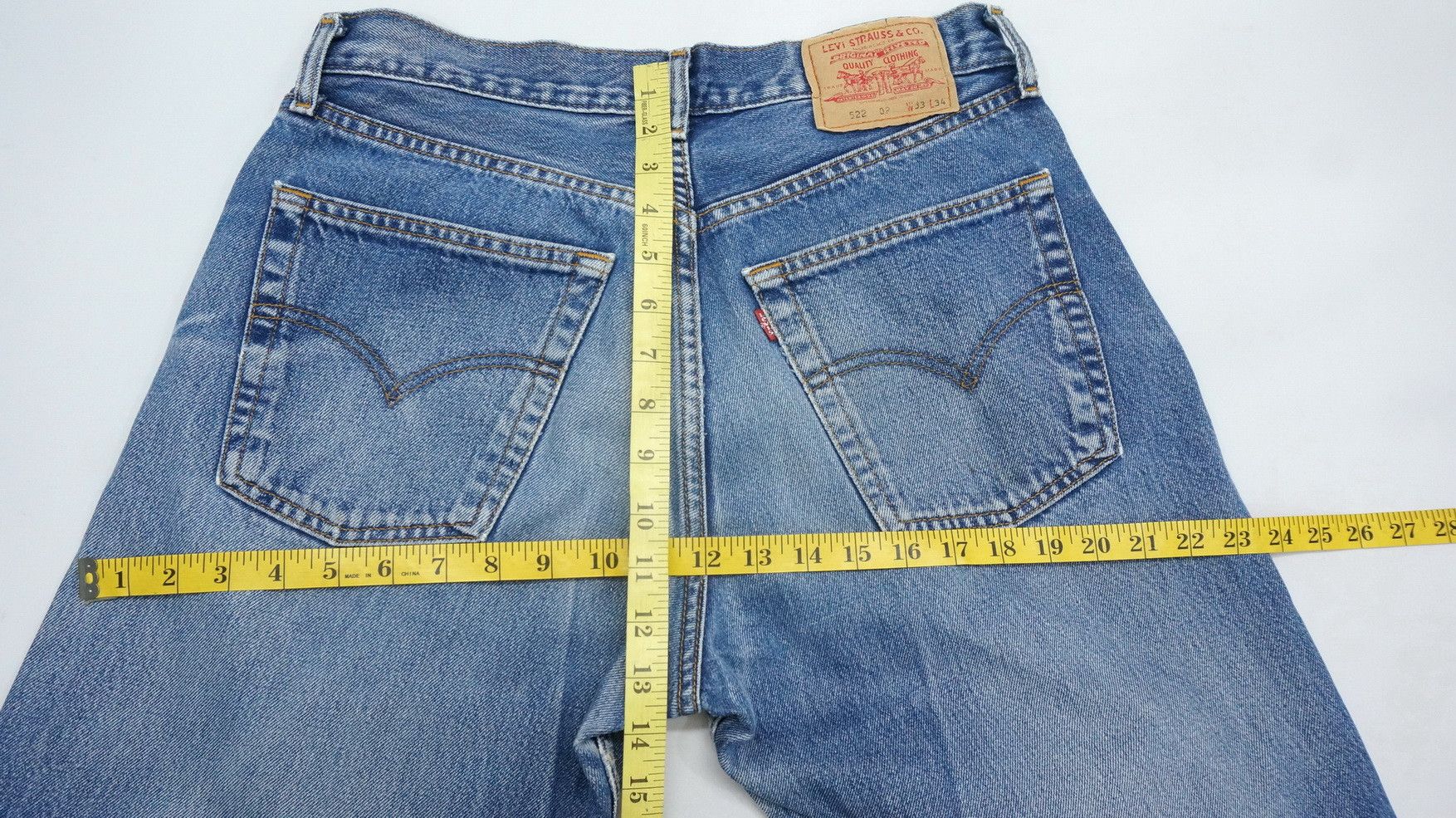 Levi's Levis 522 Distressed Ripped Jeans LF20 Size US 32 / EU 48 - 15 Thumbnail