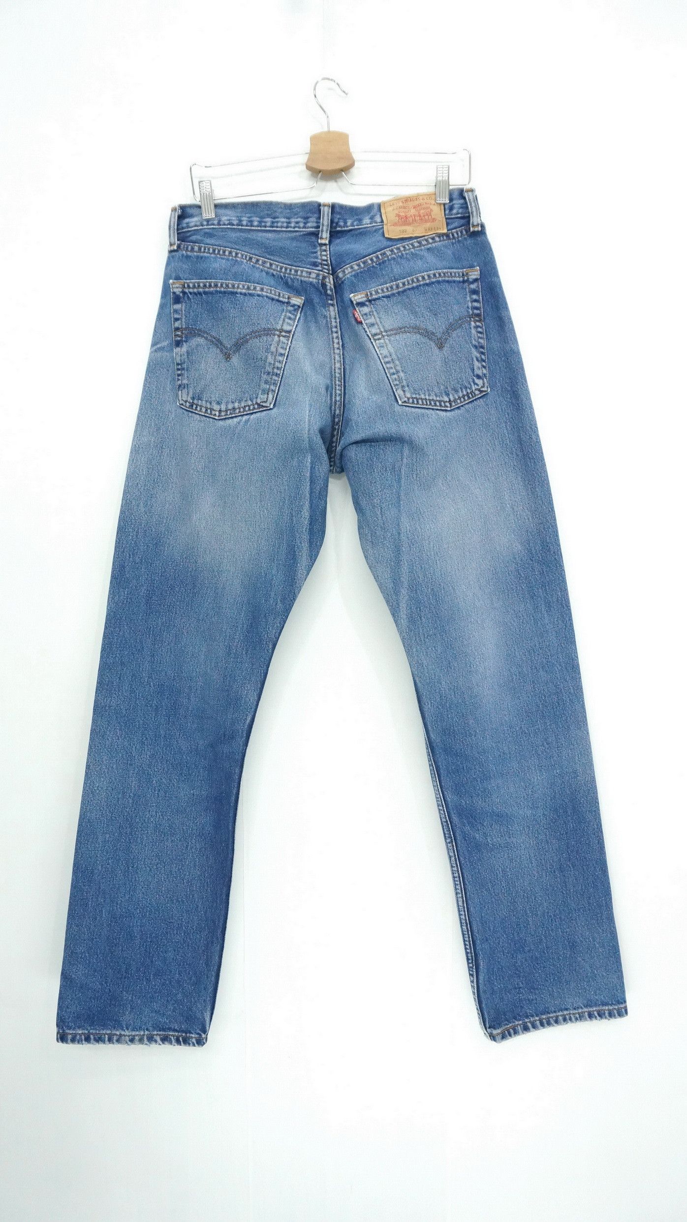 Levi's Levis 522 Distressed Ripped Jeans LF20 Size US 32 / EU 48 - 2 Thumbnail