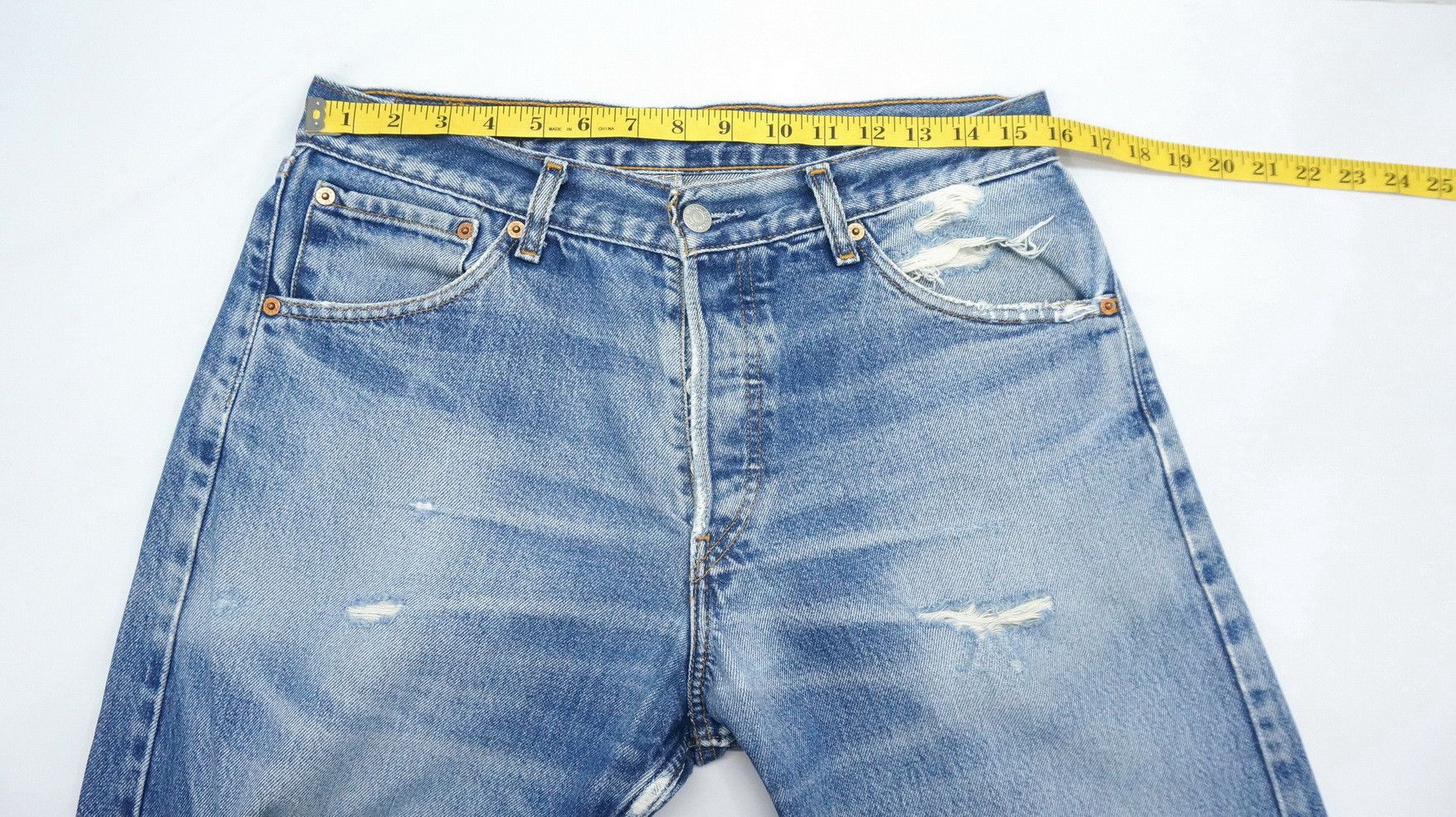 Levi's Levis 522 Distressed Ripped Jeans LF20 Size US 32 / EU 48 - 10 Thumbnail