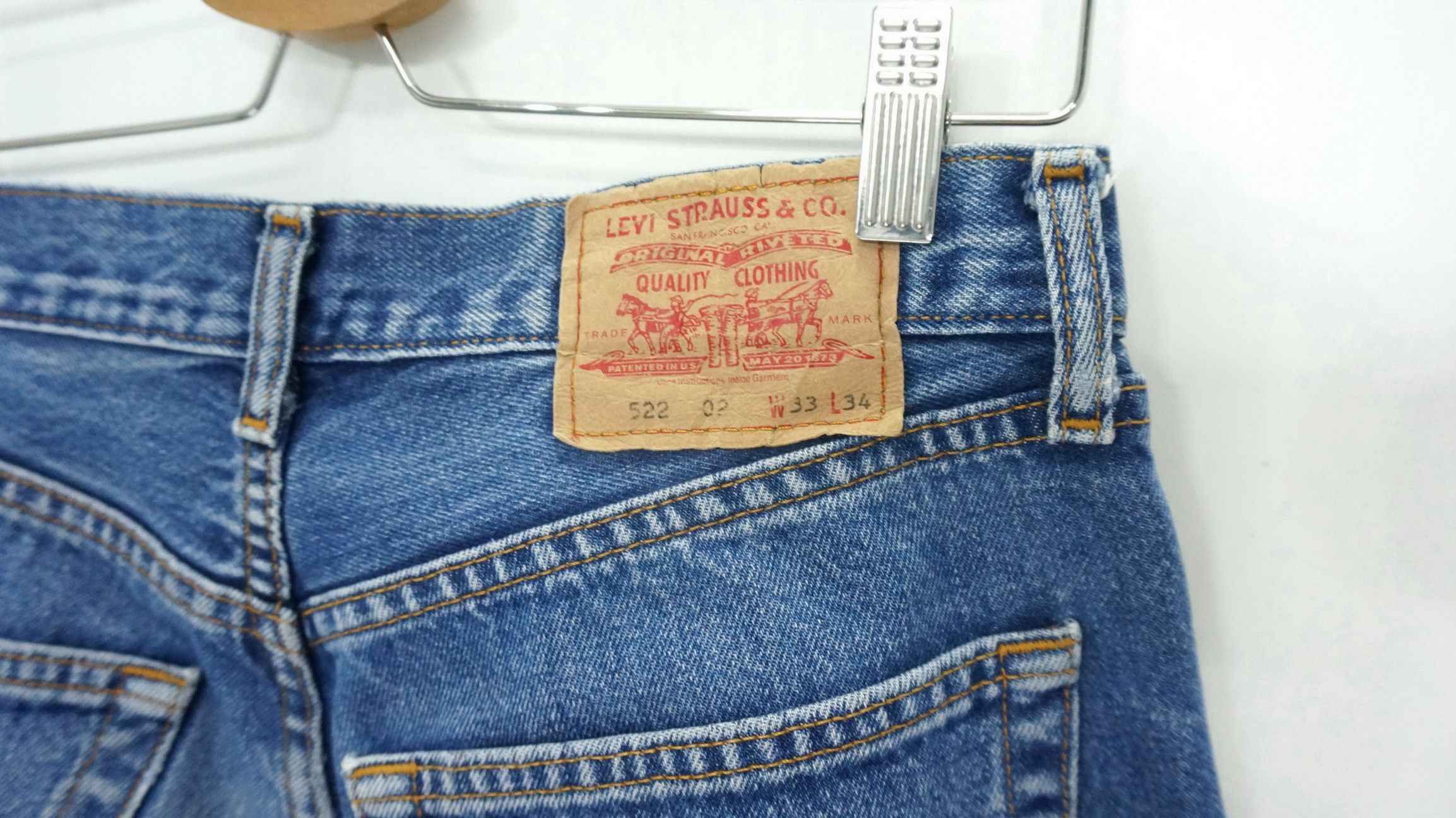 Levi's Levis 522 Distressed Ripped Jeans LF20 Size US 32 / EU 48 - 9 Thumbnail
