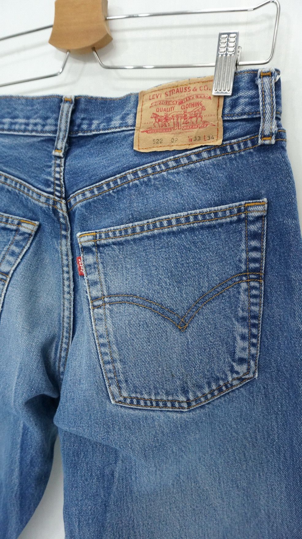 Levi's Levis 522 Distressed Ripped Jeans LF20 Size US 32 / EU 48 - 8 Thumbnail