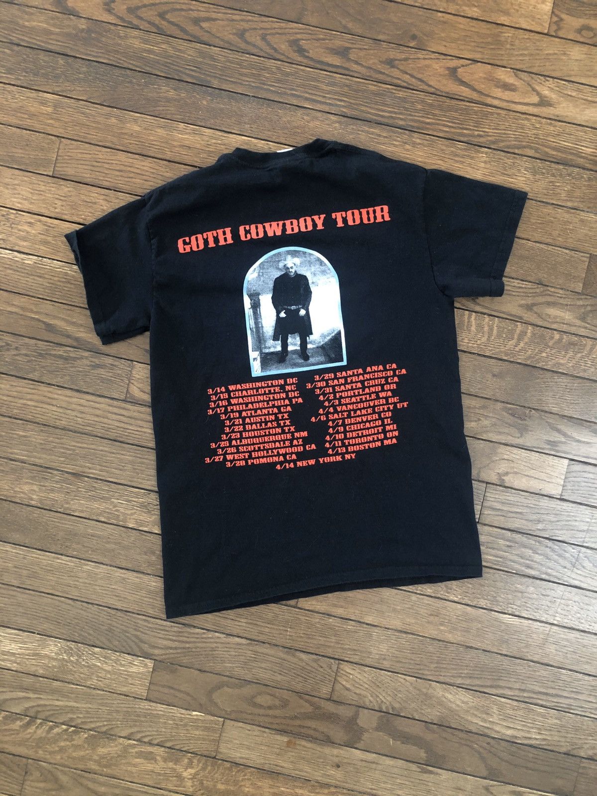 GOTHBOICLIQUE × Lil Peep Lil Tracy Goth Cowboy Tour Tee ❄️🥣Peep FTP g59 Sinner GBC Size US S / EU 44-46 / 1 - 1 Thumbnail