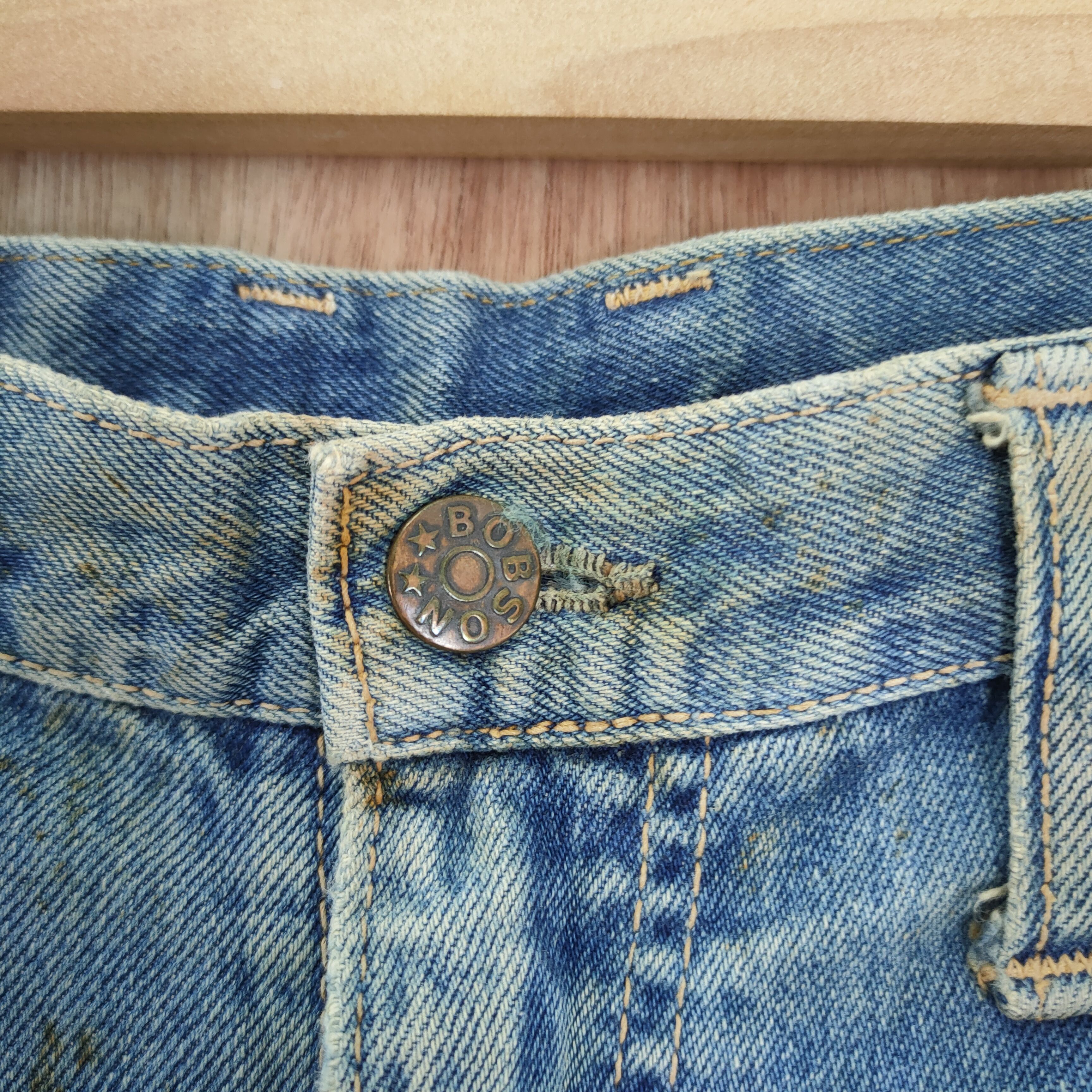 Japanese Brand AUTHENTIC BOBSON VINTAGE FADED JEANS DENIM PANTS Size US 36 / EU 52 - 5 Thumbnail