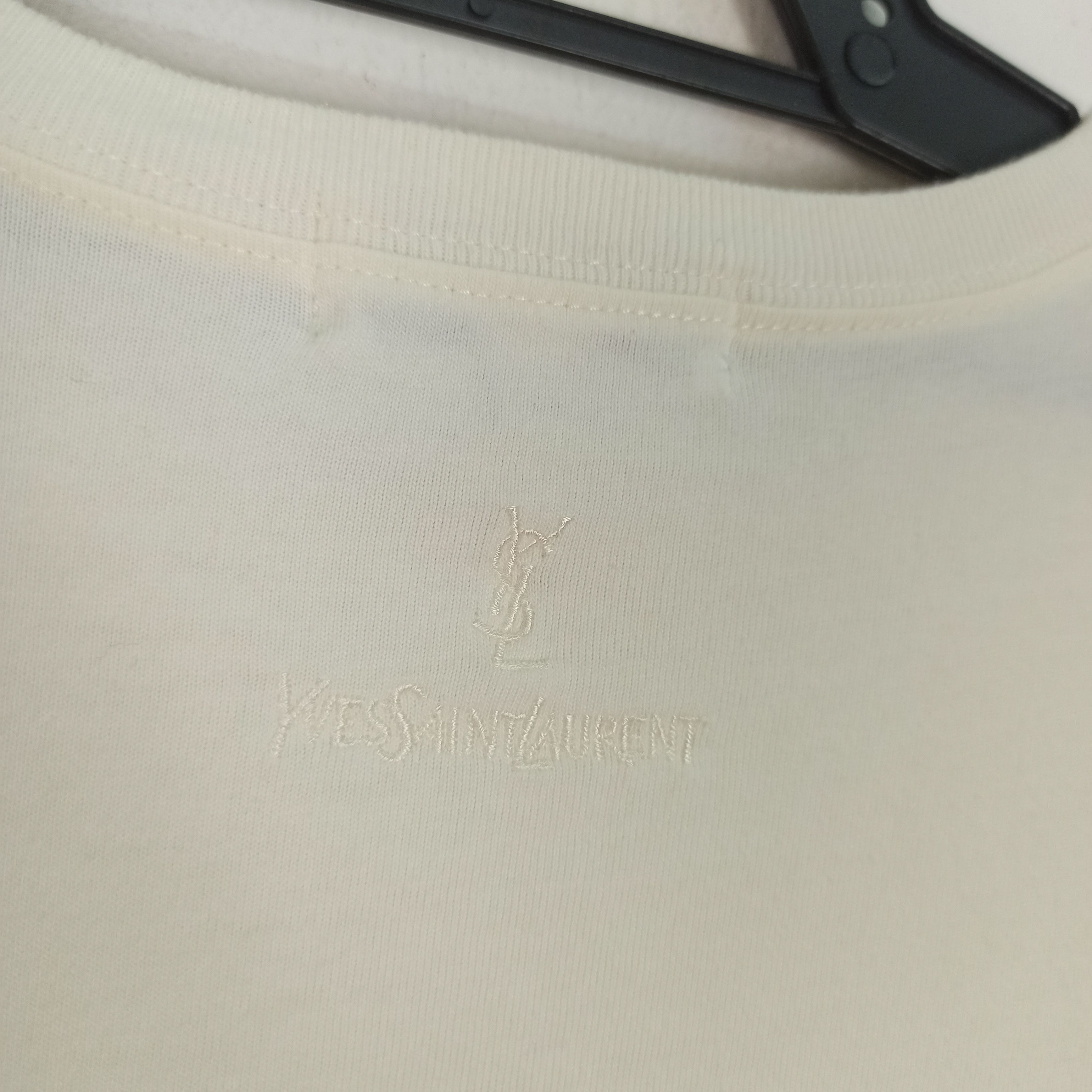 Yves Saint Laurent 🔥STEALS🔥 Vintage Yves Saint Laurent Big Logo Tshirt Size US S / EU 44-46 / 1 - 7 Thumbnail