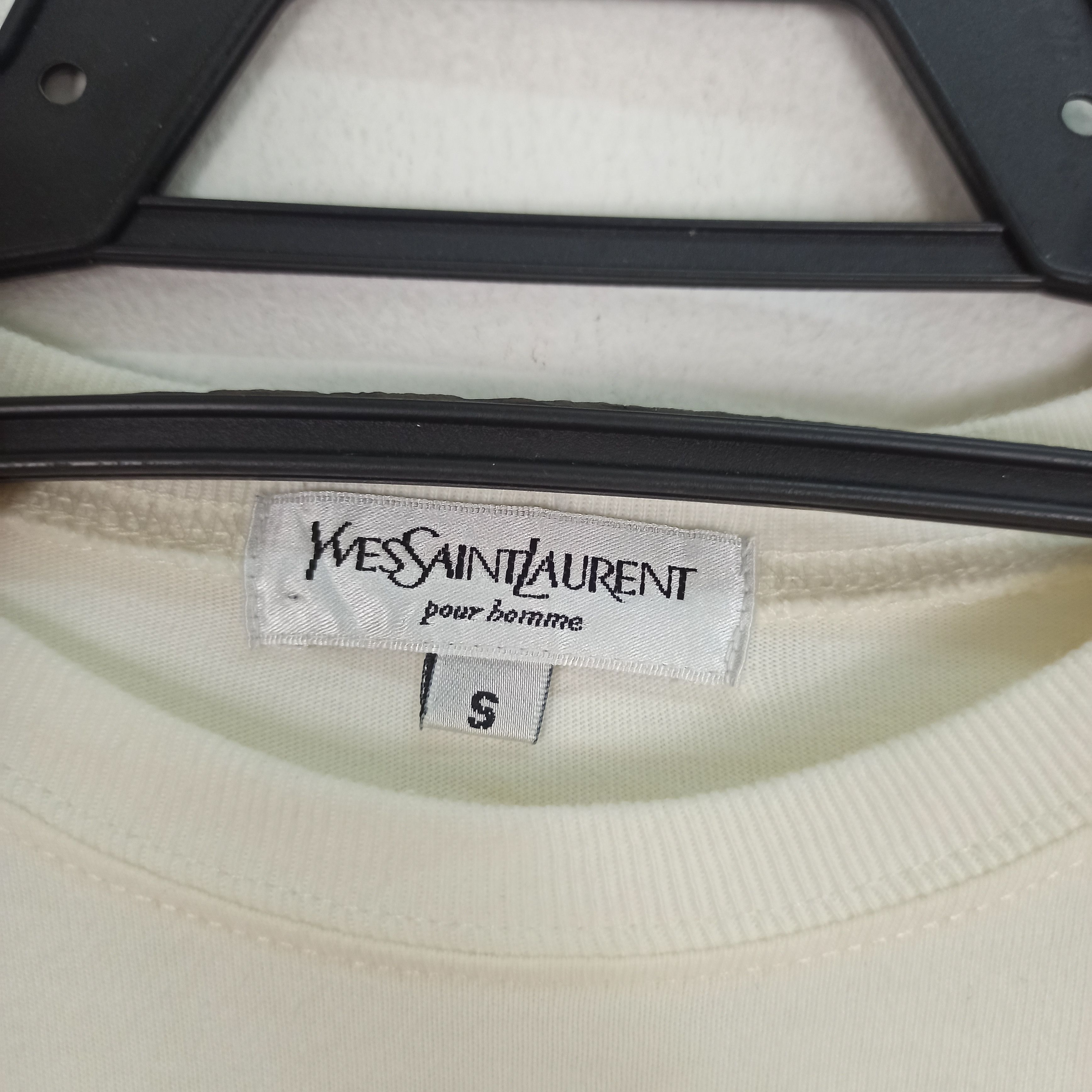 Yves Saint Laurent 🔥STEALS🔥 Vintage Yves Saint Laurent Big Logo Tshirt Size US S / EU 44-46 / 1 - 8 Thumbnail