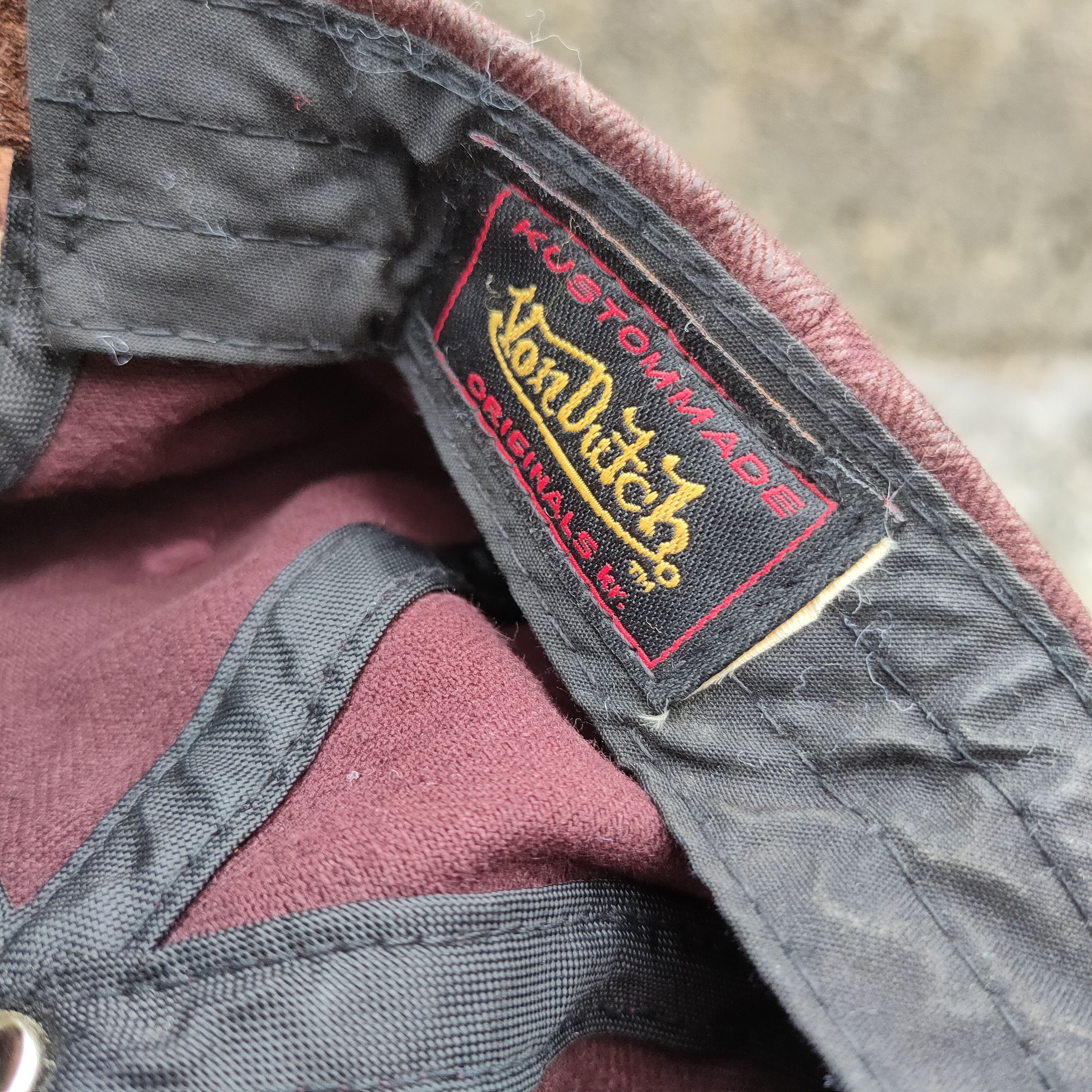 Japanese Brand Vintage VON DUTCH Distressed Cap Leather Adjustable Size ONE SIZE - 7 Thumbnail