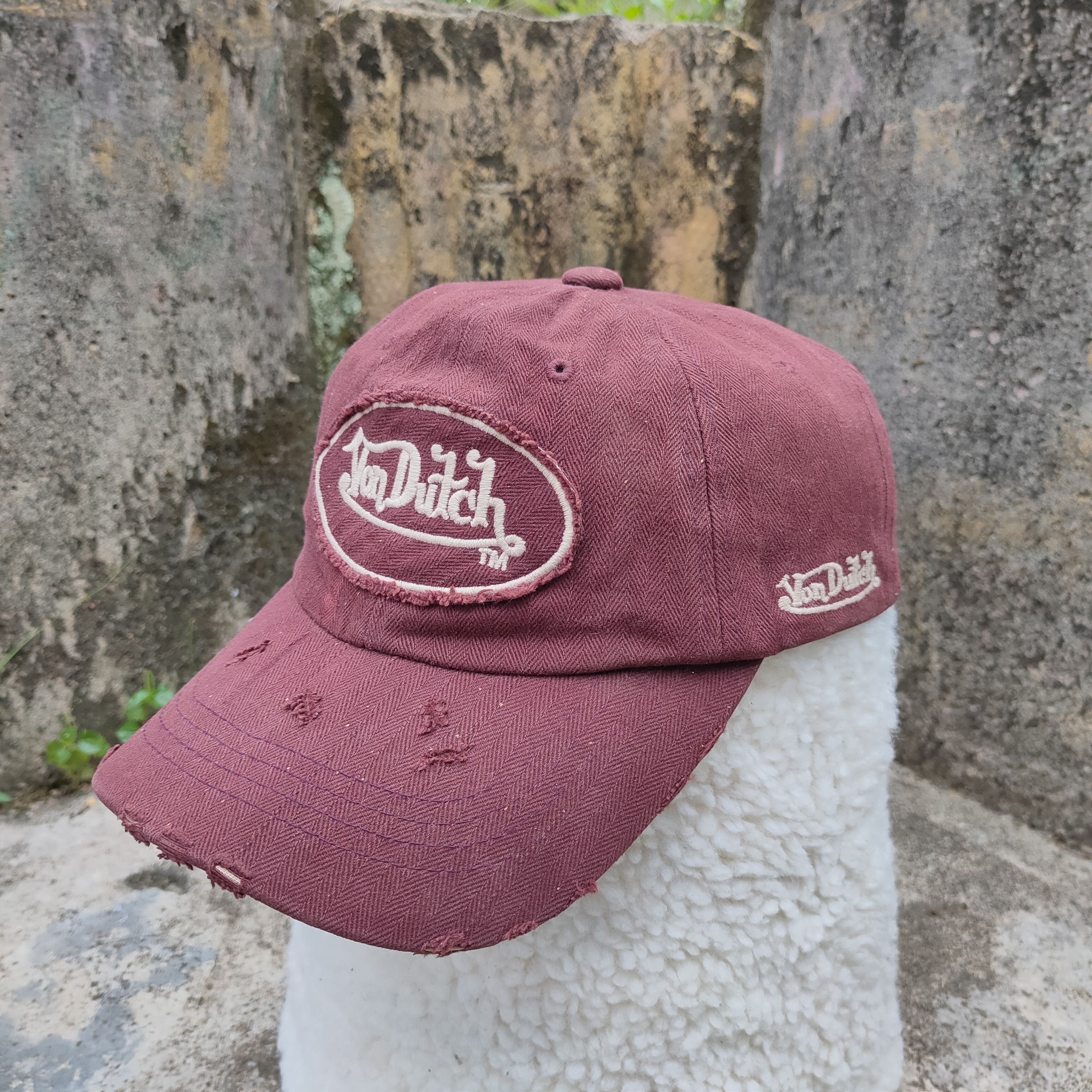 Japanese Brand Vintage VON DUTCH Distressed Cap Leather Adjustable Size ONE SIZE - 1 Thumbnail