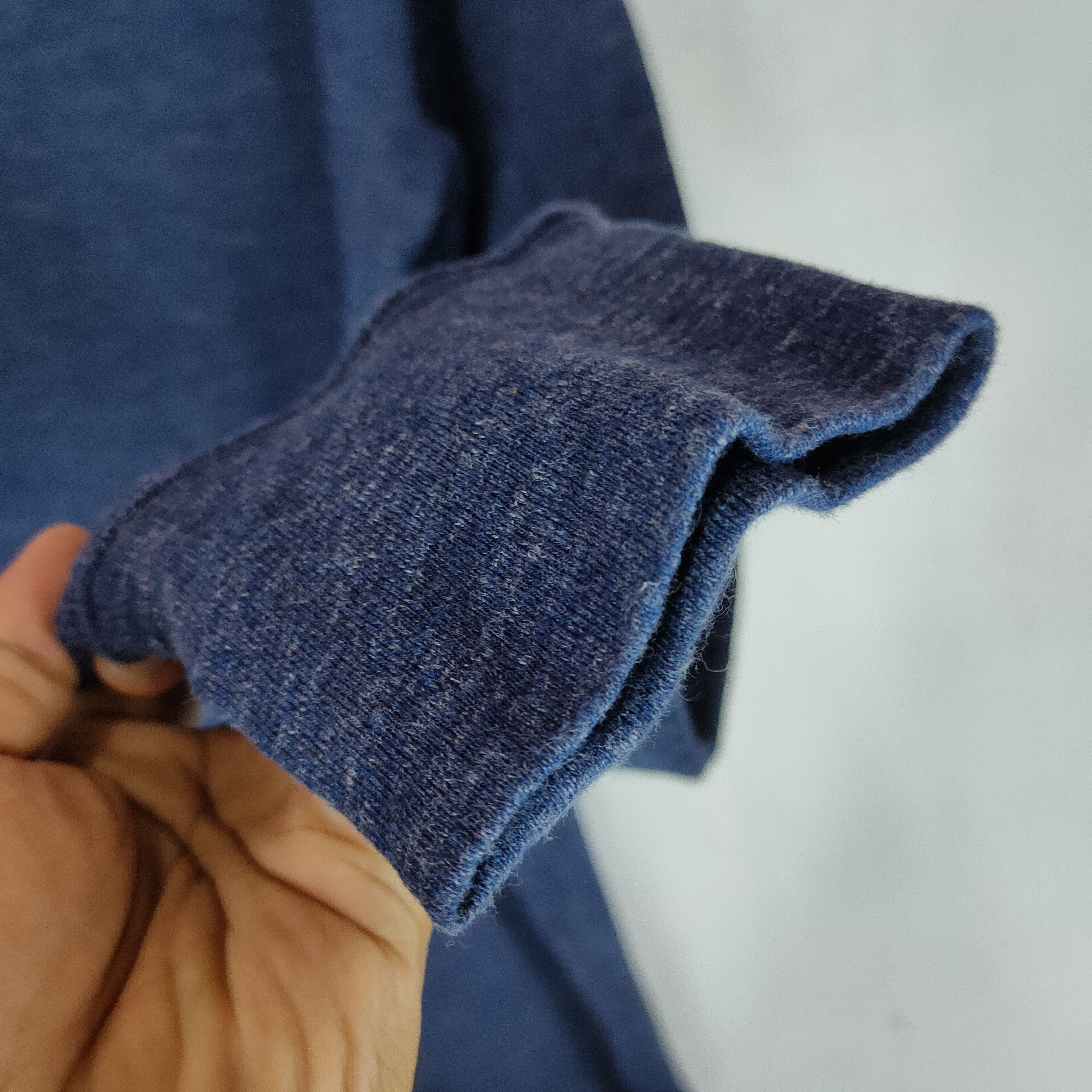 L.L. Bean L.L. BEAN 3 BUTTON Neck Blue Black Long Sleeve Sweatshirt Size US M / EU 48-50 / 2 - 3 Thumbnail
