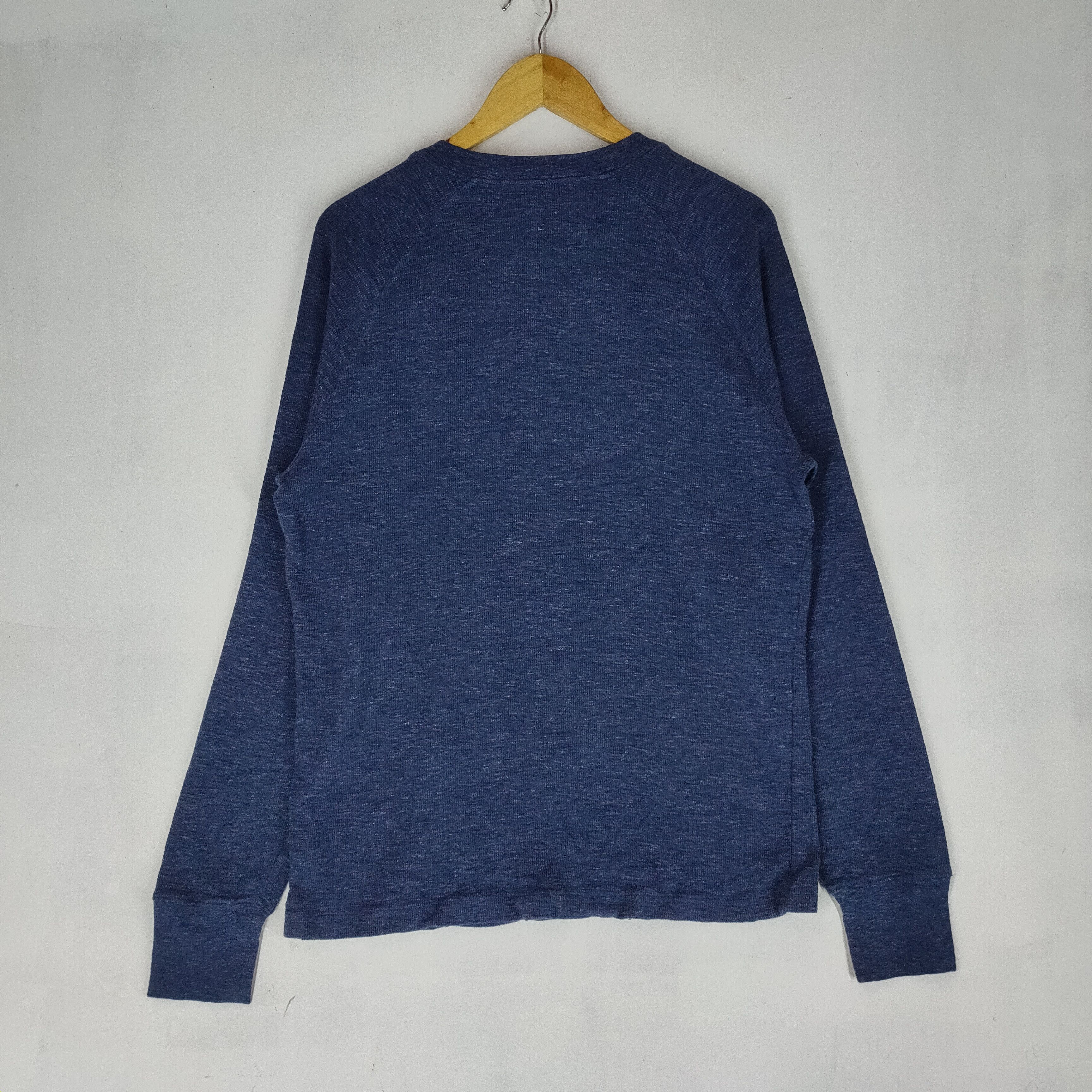 L.L. Bean L.L. BEAN 3 BUTTON Neck Blue Black Long Sleeve Sweatshirt Size US M / EU 48-50 / 2 - 4 Thumbnail