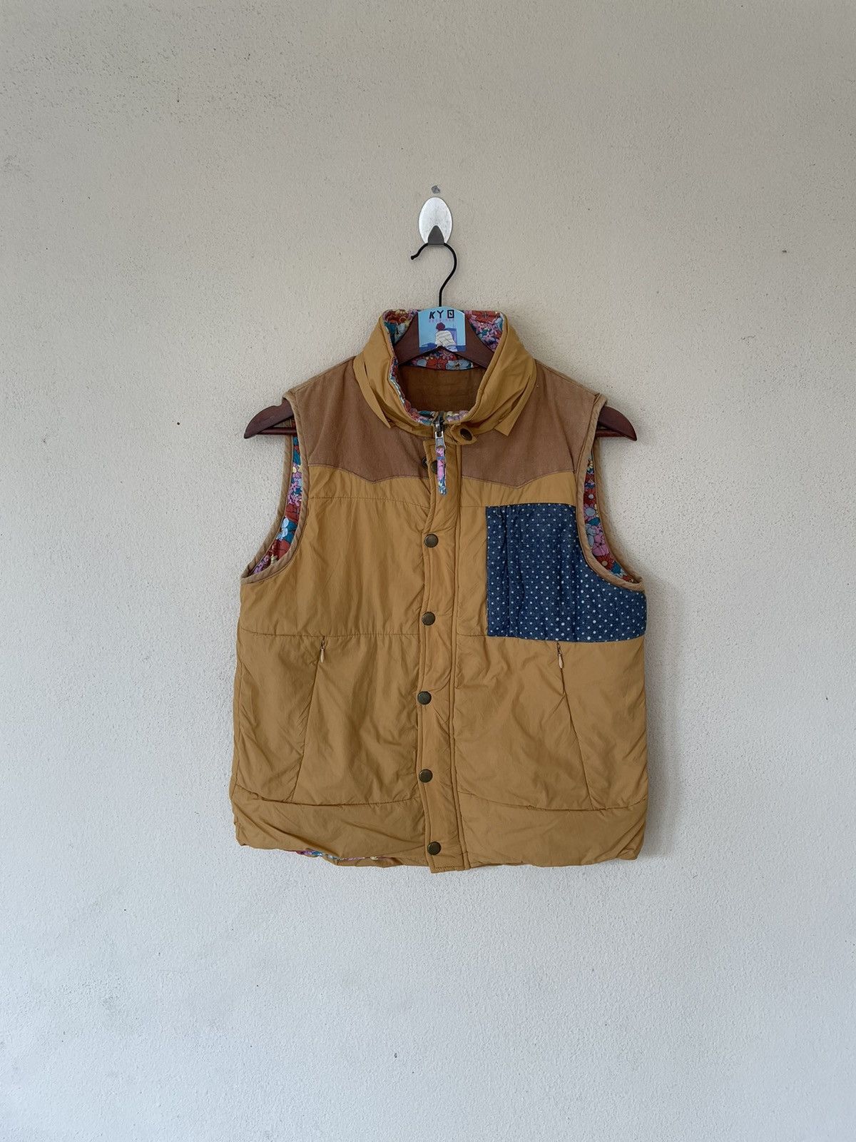 Japanese Brand REVERSIBLE GREEN WALK QUILTED VEST Size US M / EU 48-50 / 2 - 2 Thumbnail