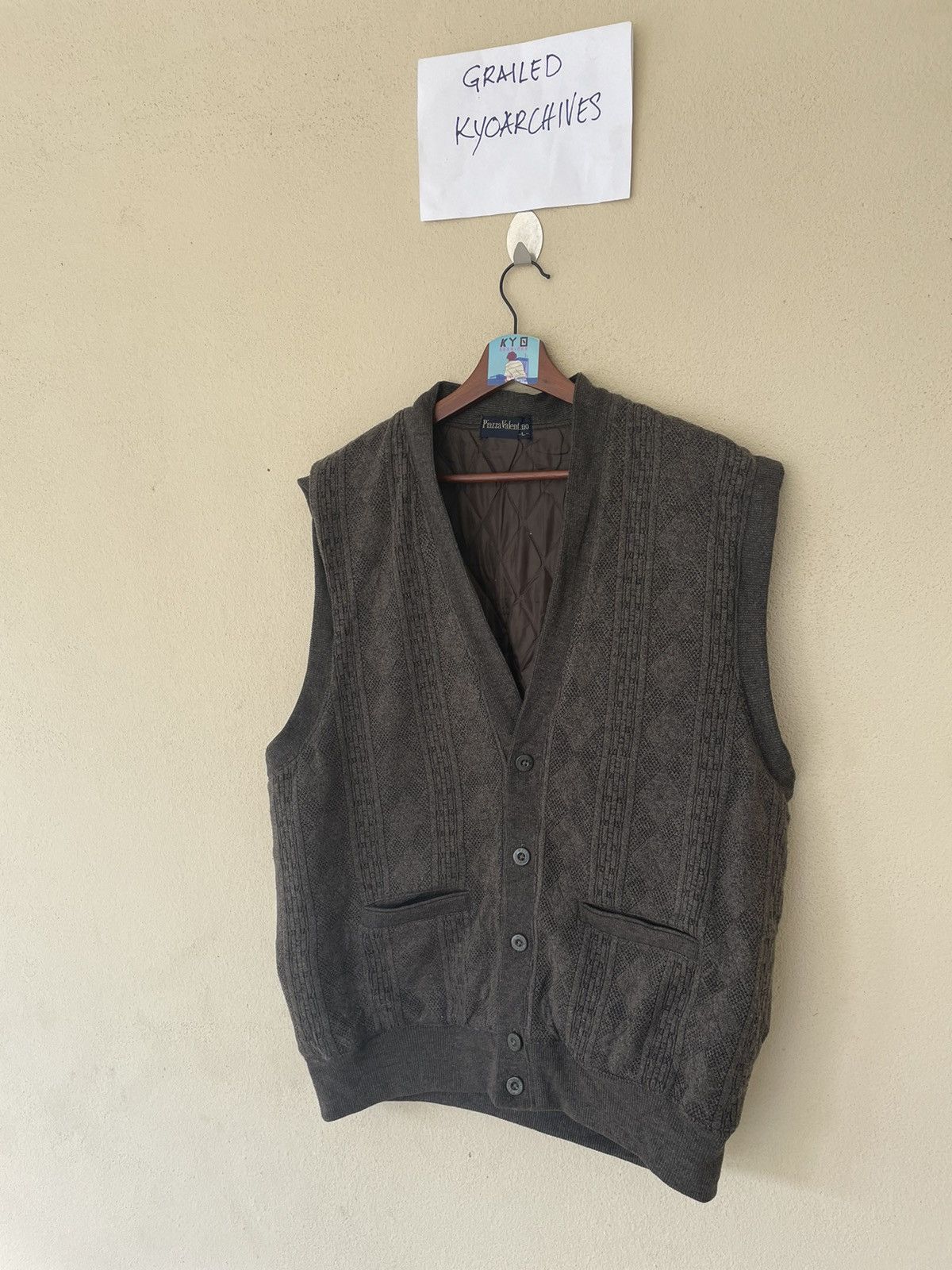 Japanese Brand × Vintage VINTAGE PIAZZA VALENTINO VEST Size US L / EU 52-54 / 3 - 2 Thumbnail