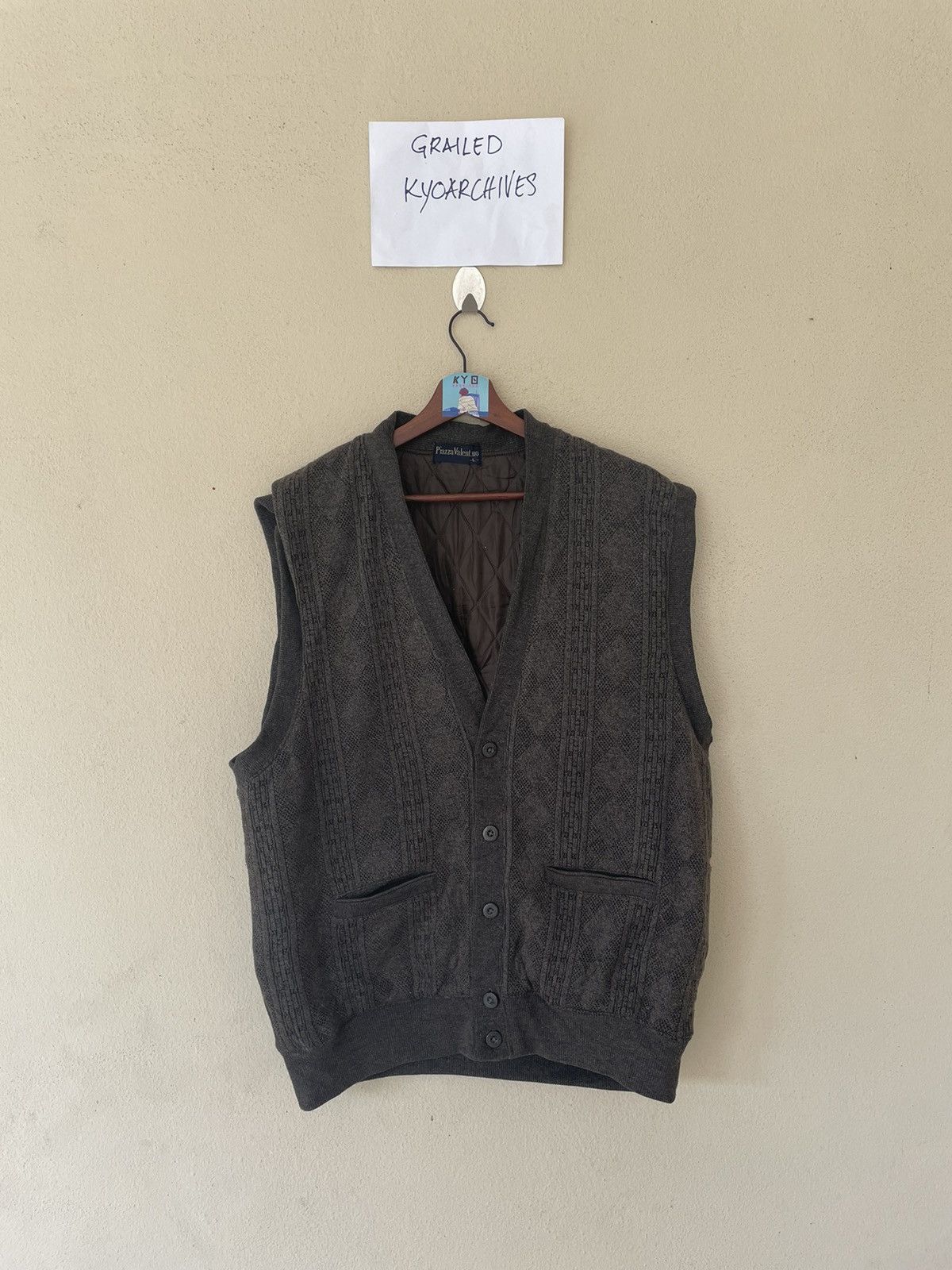 Japanese Brand × Vintage VINTAGE PIAZZA VALENTINO VEST Size US L / EU 52-54 / 3 - 1 Thumbnail