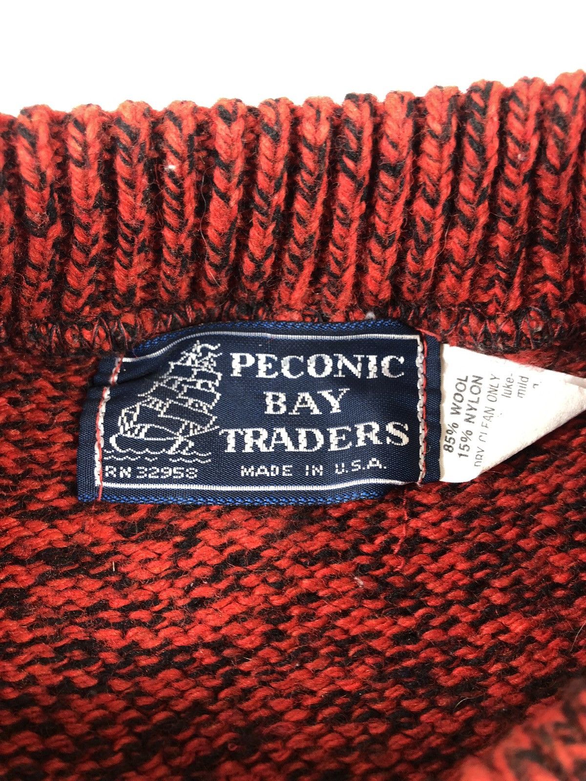Vintage Vintage Peconic Bay Traders Knit Pullover Wool Sweater Size US S / EU 44-46 / 1 - 3 Thumbnail