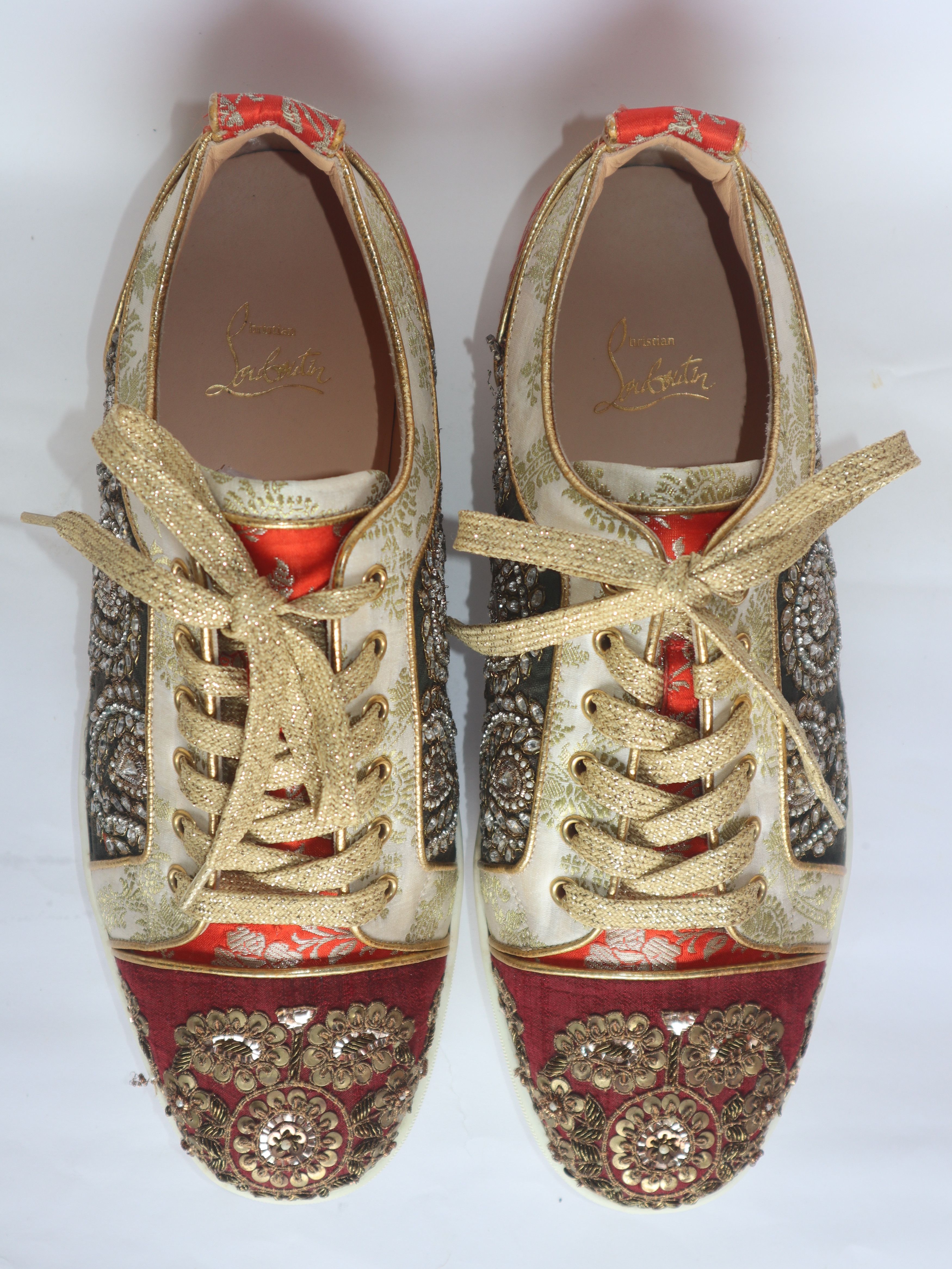 Christian Louboutin Christian Louboutin x Sabyasachi Sneakers Ultra Rare Size US 9 / EU 42 - 9 Thumbnail