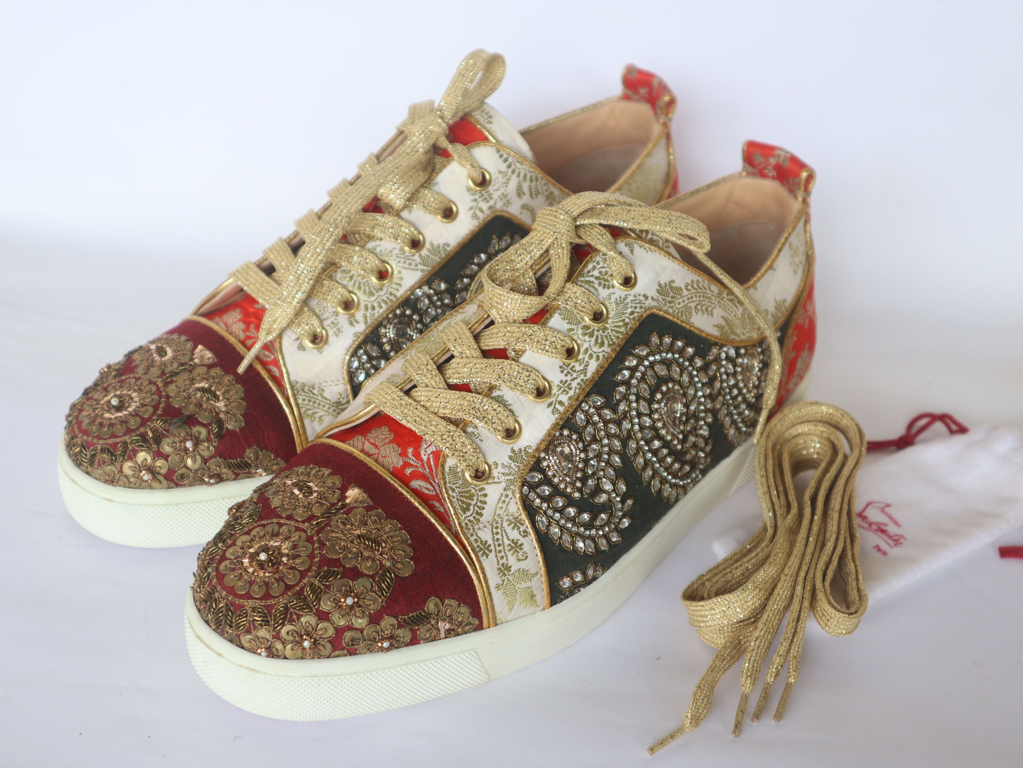 Christian Louboutin Christian Louboutin x Sabyasachi Sneakers Ultra Rare Size US 9 / EU 42 - 1 Thumbnail