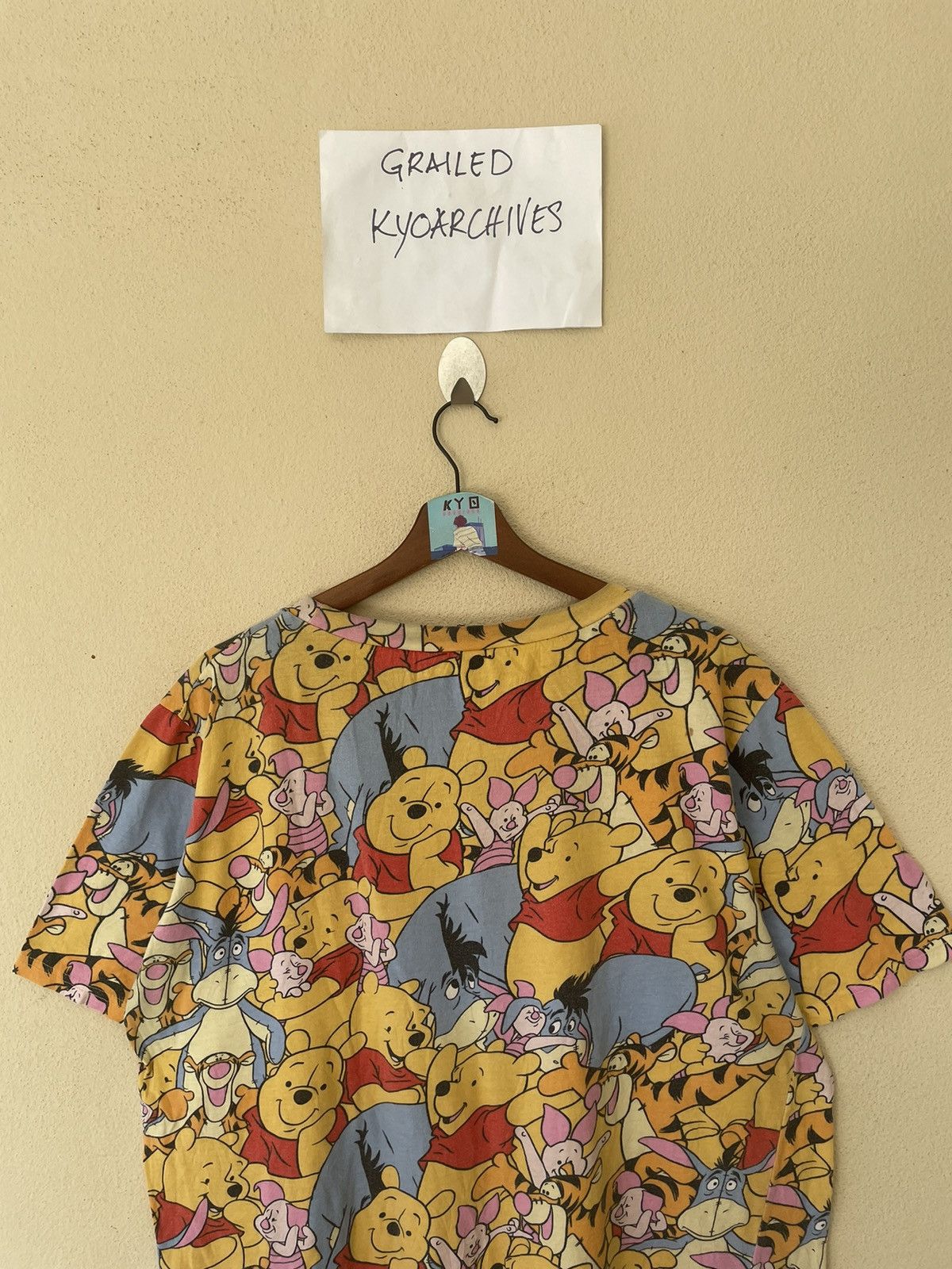 Disney × Vintage VINTAGE DISNEY POOH OVERPRINTED TEE Size US M / EU 48-50 / 2 - 6 Thumbnail