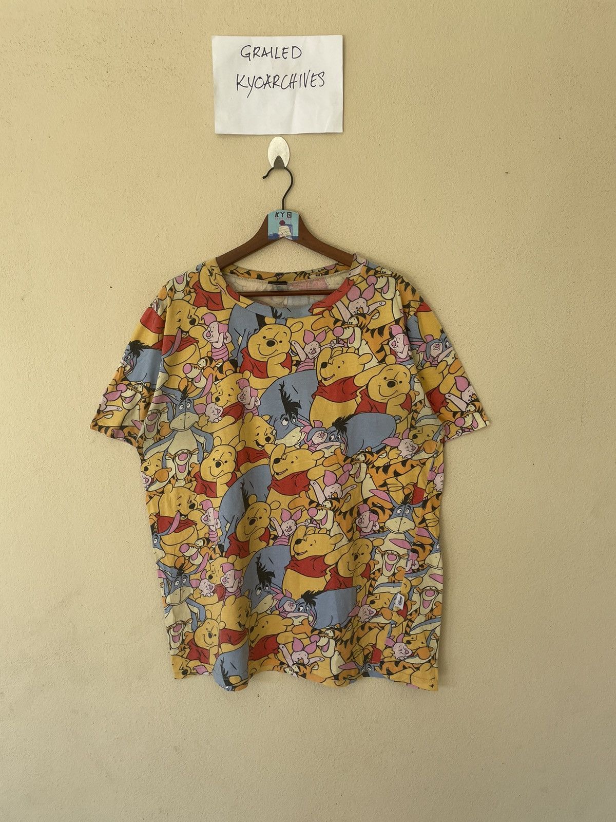 Disney × Vintage VINTAGE DISNEY POOH OVERPRINTED TEE Size US M / EU 48-50 / 2 - 1 Thumbnail