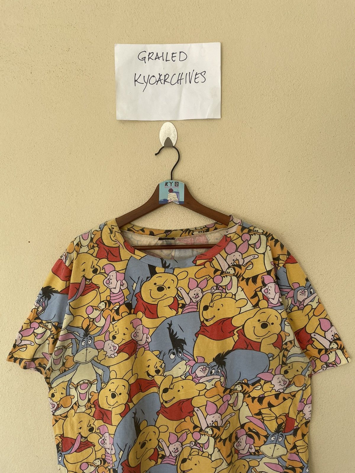 Disney × Vintage VINTAGE DISNEY POOH OVERPRINTED TEE Size US M / EU 48-50 / 2 - 3 Thumbnail