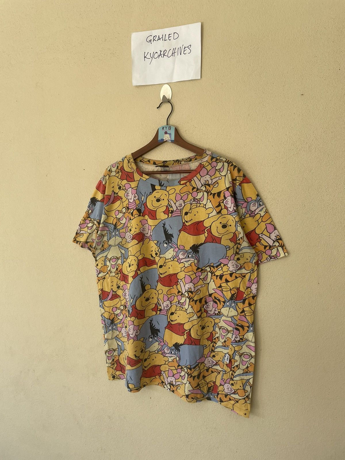 Disney × Vintage VINTAGE DISNEY POOH OVERPRINTED TEE Size US M / EU 48-50 / 2 - 2 Thumbnail