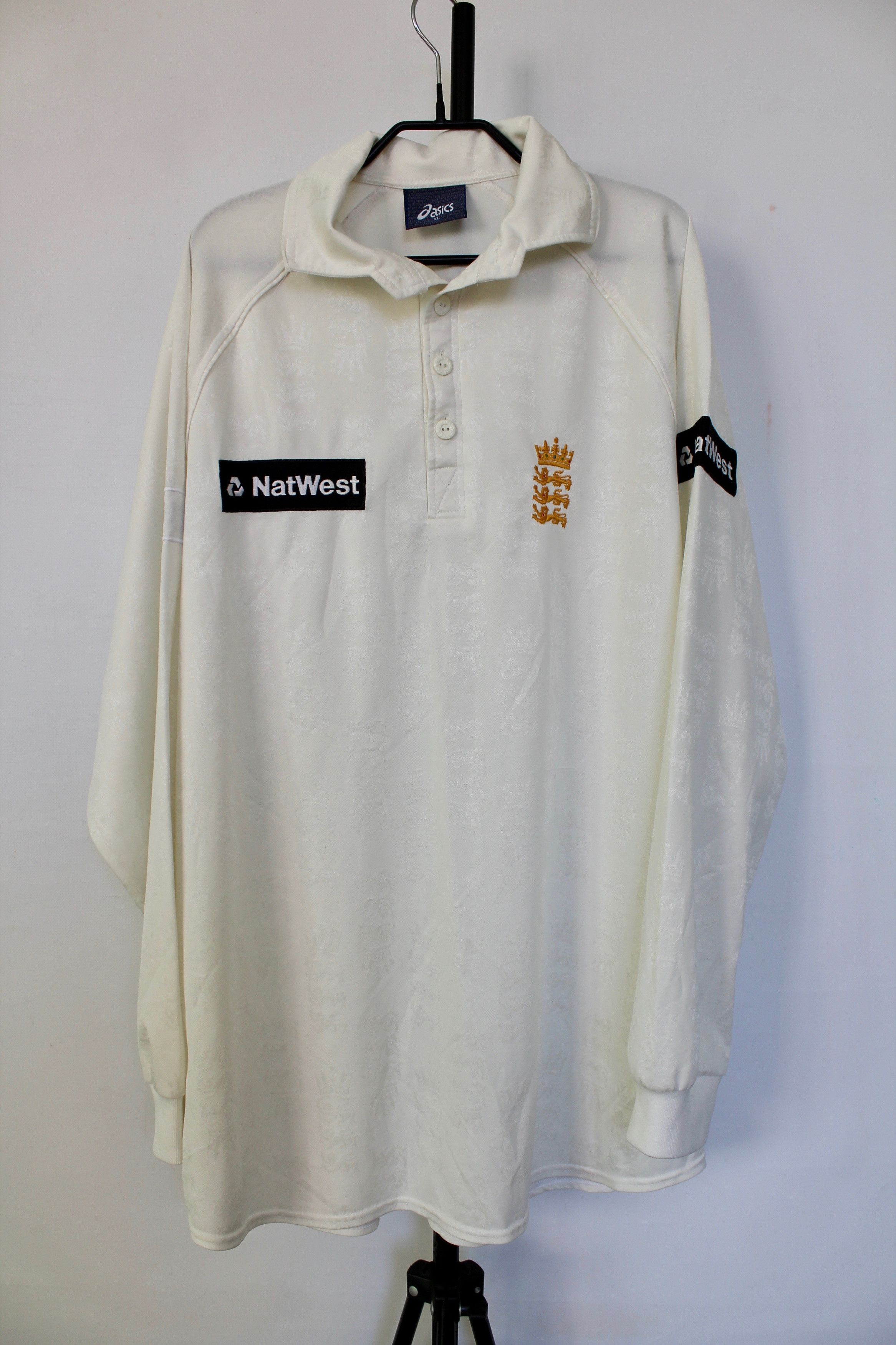Asics 90's ASICS cricket ENGLAND national team jersey Size US XL / EU 56 / 4 - 1 Thumbnail