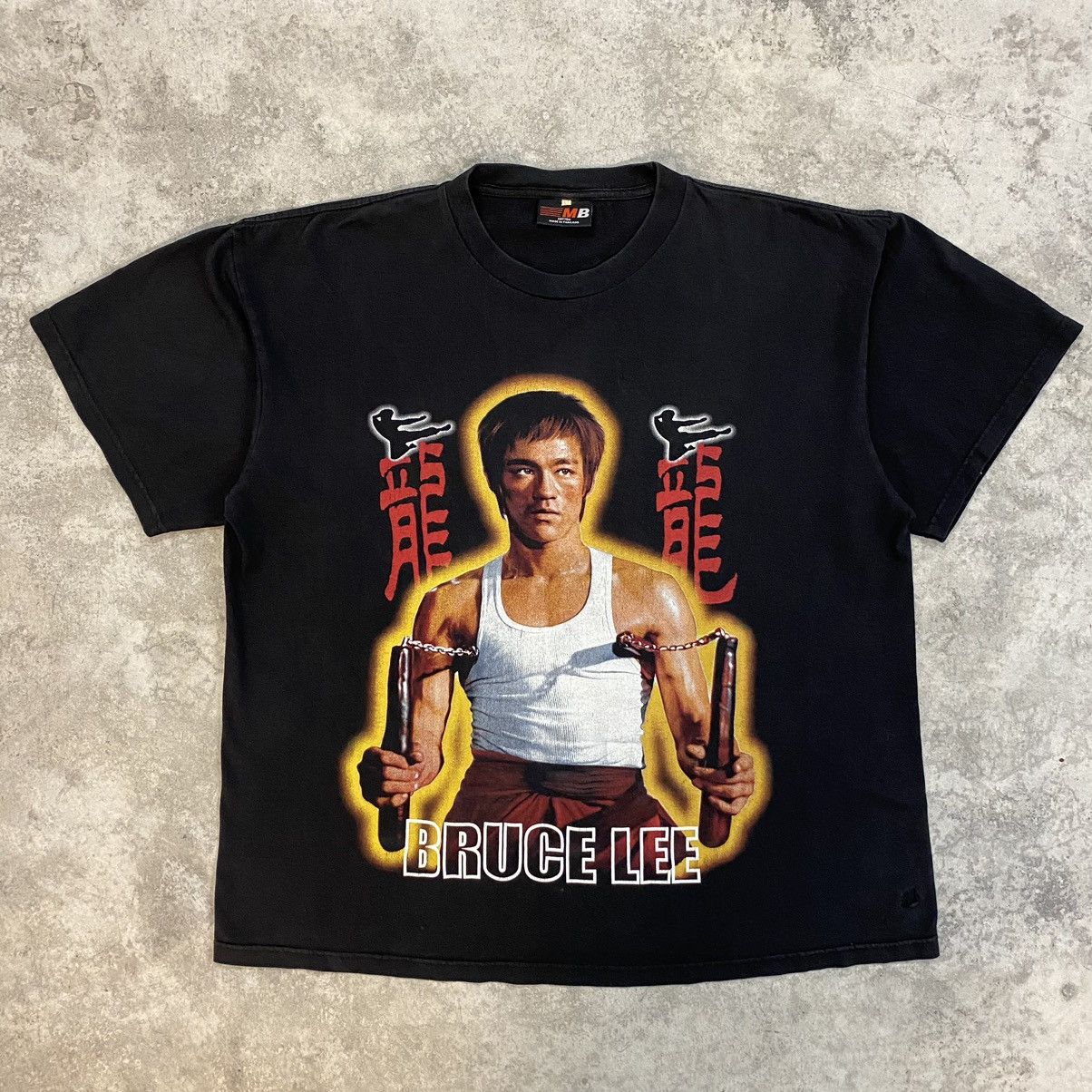 Vintage Vintage Bruce Lee Bootleg Graphic T-Shirt Size US XL / EU 56 / 4 - 2 Thumbnail