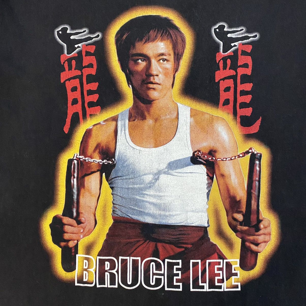 Vintage Vintage Bruce Lee Bootleg Graphic T-Shirt Size US XL / EU 56 / 4 - 4 Thumbnail