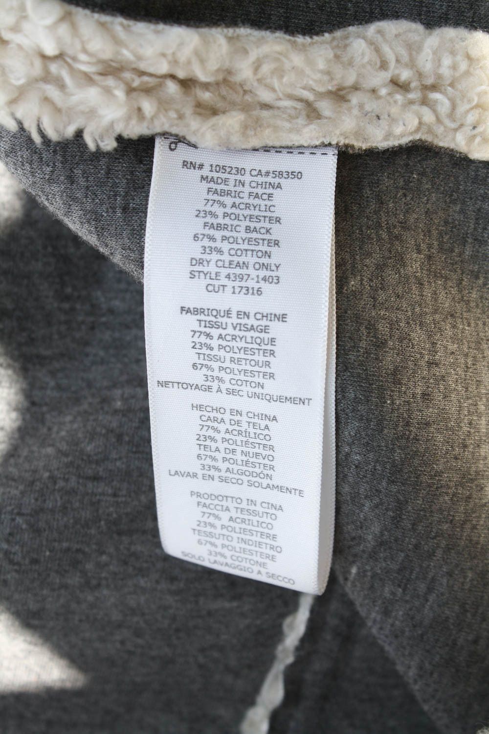 Current/Elliot Current Elliott Faux Sherpa 'Teddy Trucker' Jacket Size 3 Size US L / EU 52-54 / 3 - 9 Thumbnail