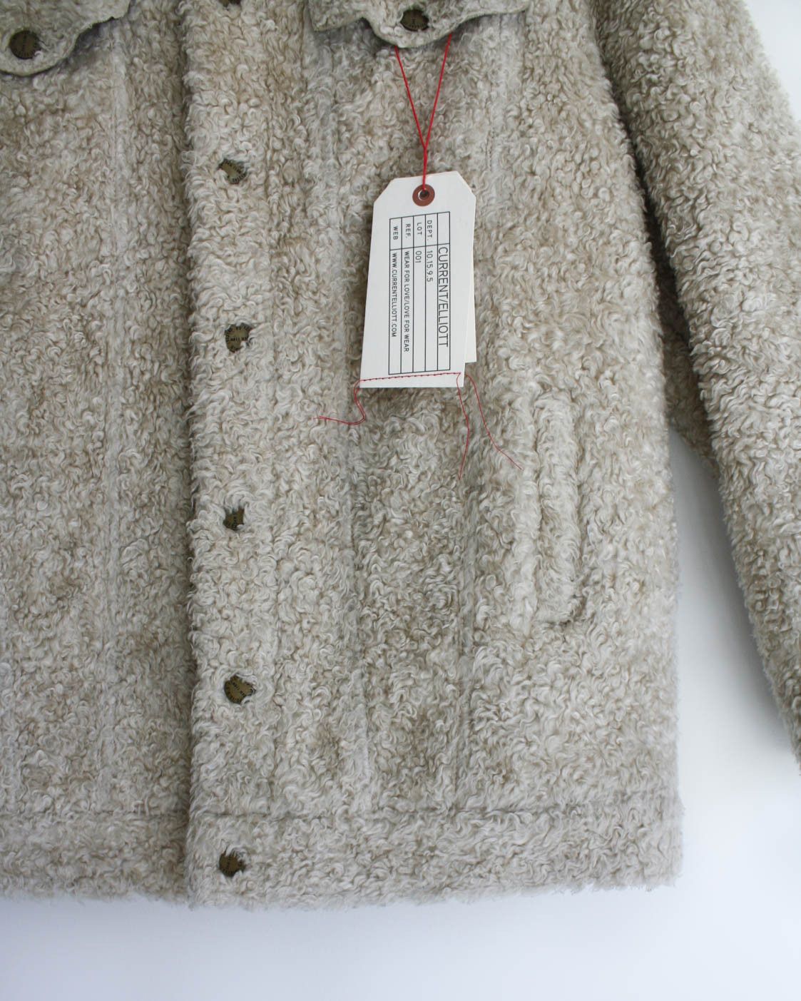 Current/Elliot Current Elliott Faux Sherpa 'Teddy Trucker' Jacket Size 3 Size US L / EU 52-54 / 3 - 4 Thumbnail