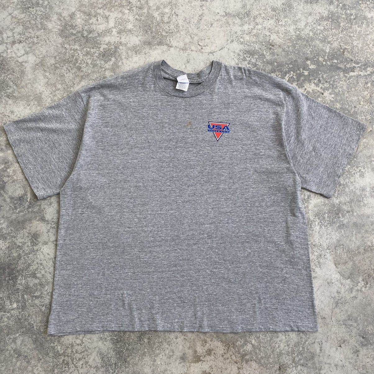 Nike Vintage 90’s Nike Grey Tag USA Track & Field T-Shirt Size US XXL / EU 58 / 5 - 12 Thumbnail
