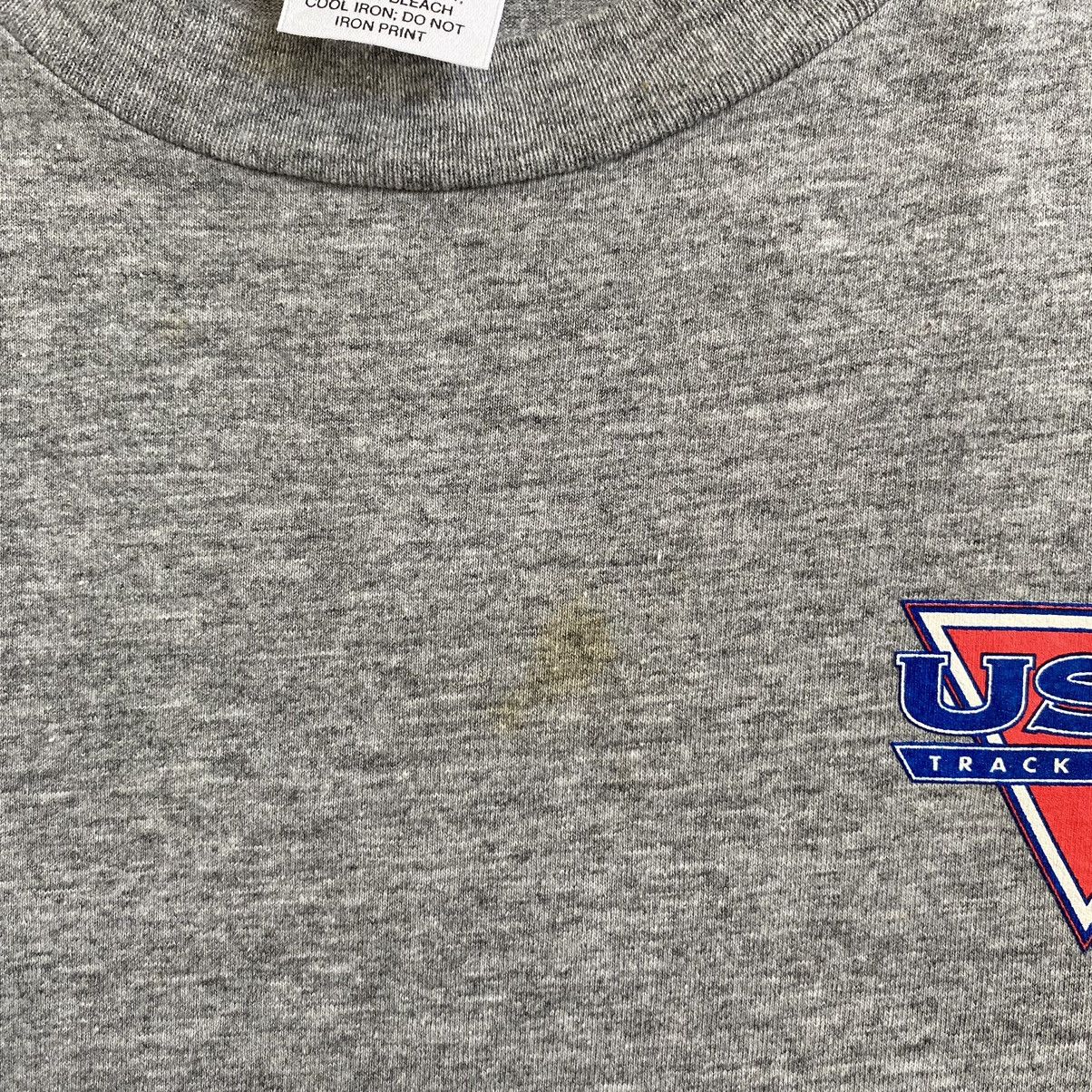 Nike Vintage 90’s Nike Grey Tag USA Track & Field T-Shirt Size US XXL / EU 58 / 5 - 15 Thumbnail