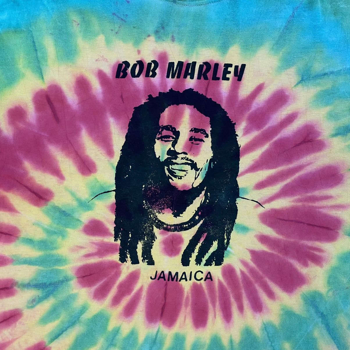 Bob Marley Vintage 90’s Bob Marley Tie Dye Bootleg Graphic T-Shirt Size US L / EU 52-54 / 3 - 4 Thumbnail
