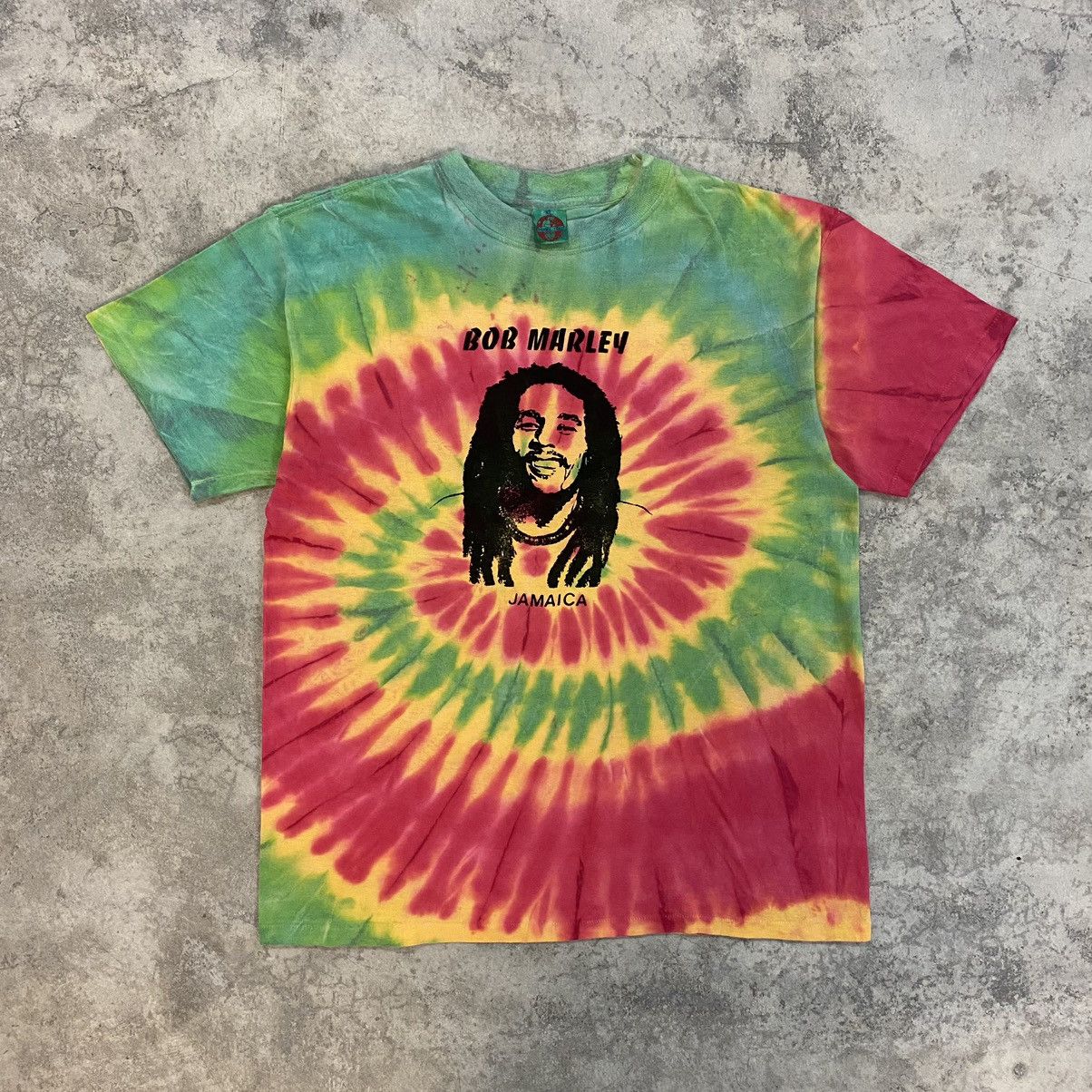Bob Marley Vintage 90’s Bob Marley Tie Dye Bootleg Graphic T-Shirt Size US L / EU 52-54 / 3 - 1 Thumbnail