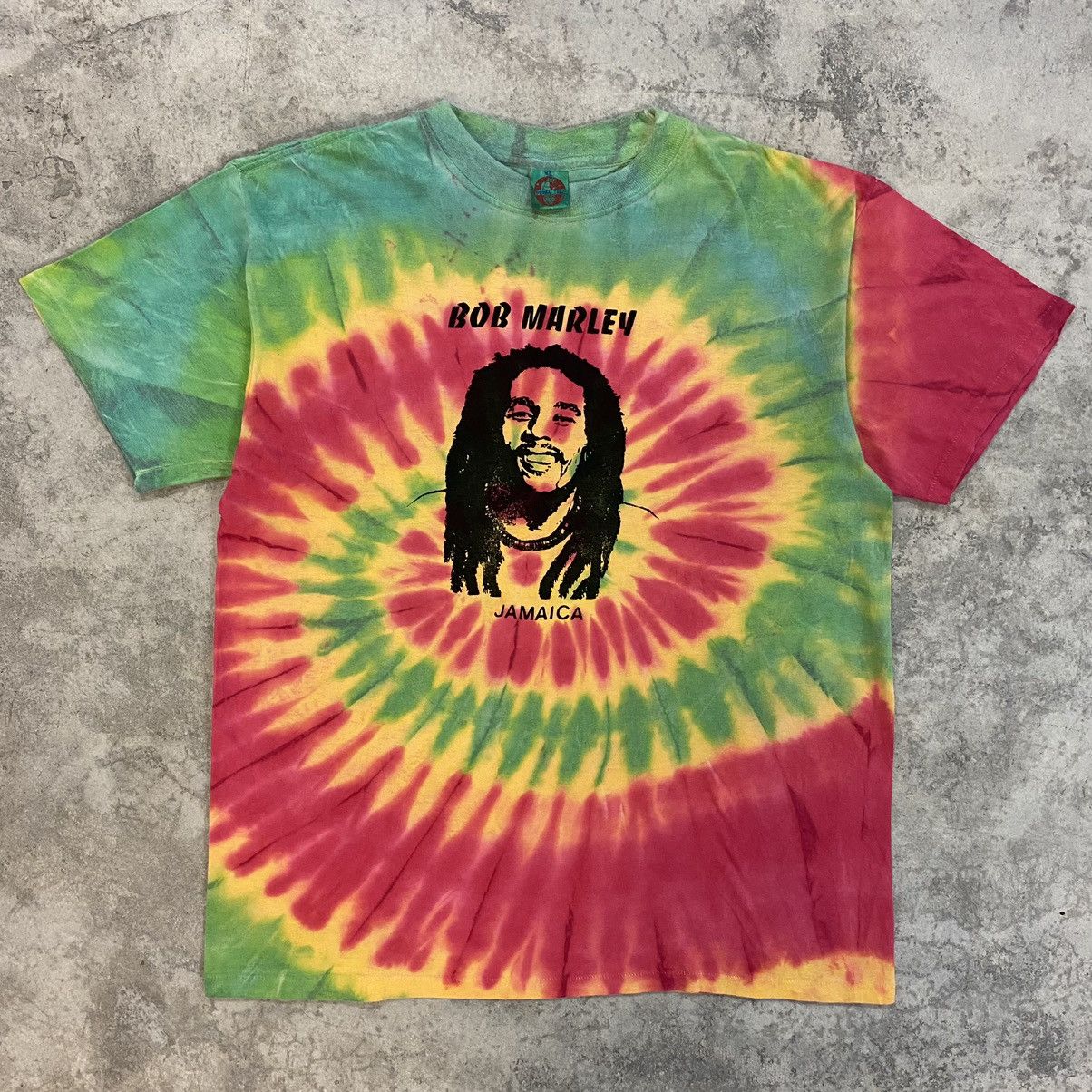 Bob Marley Vintage 90’s Bob Marley Tie Dye Bootleg Graphic T-Shirt Size US L / EU 52-54 / 3 - 3 Thumbnail