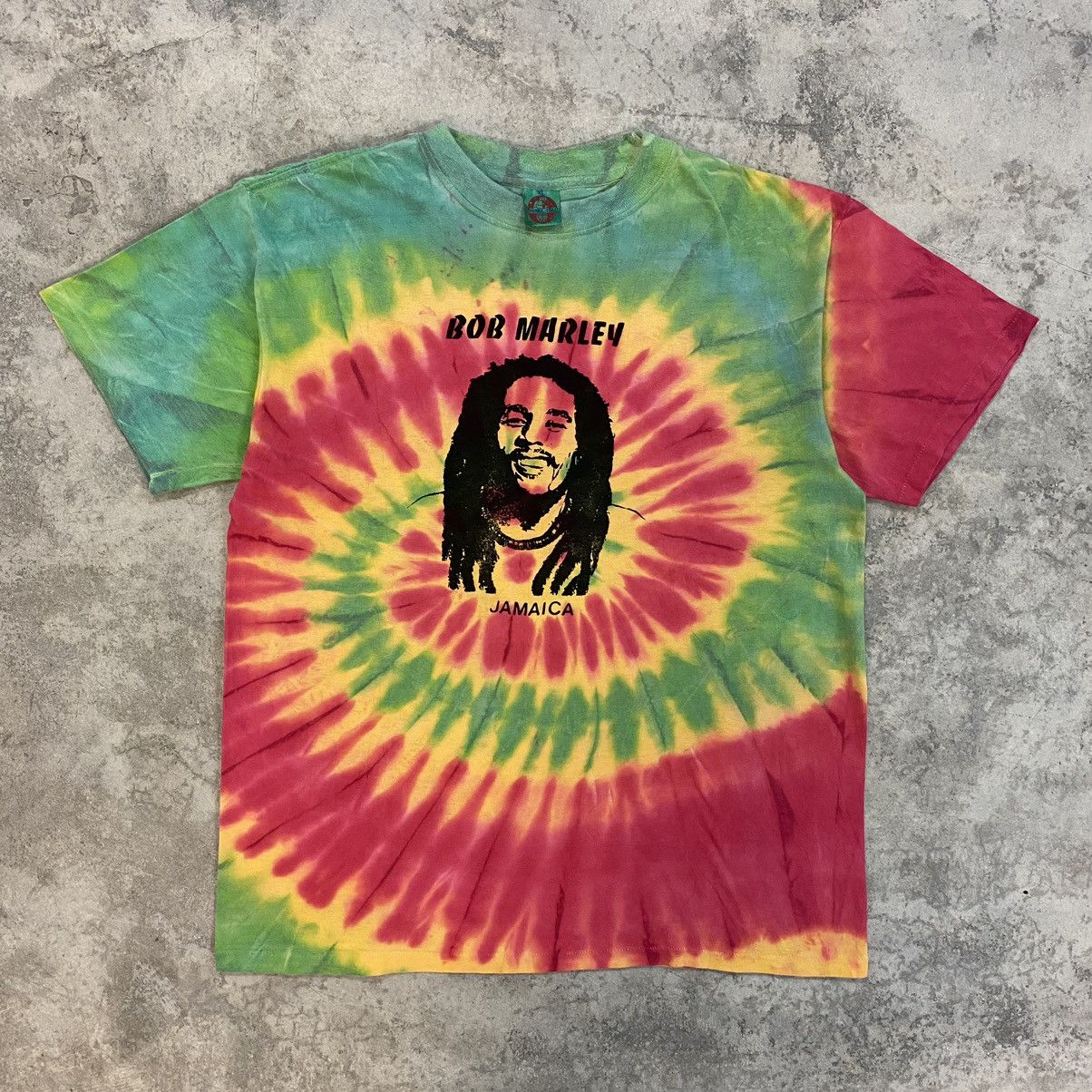 Bob Marley Vintage 90’s Bob Marley Tie Dye Bootleg Graphic T-Shirt Size US L / EU 52-54 / 3 - 2 Thumbnail