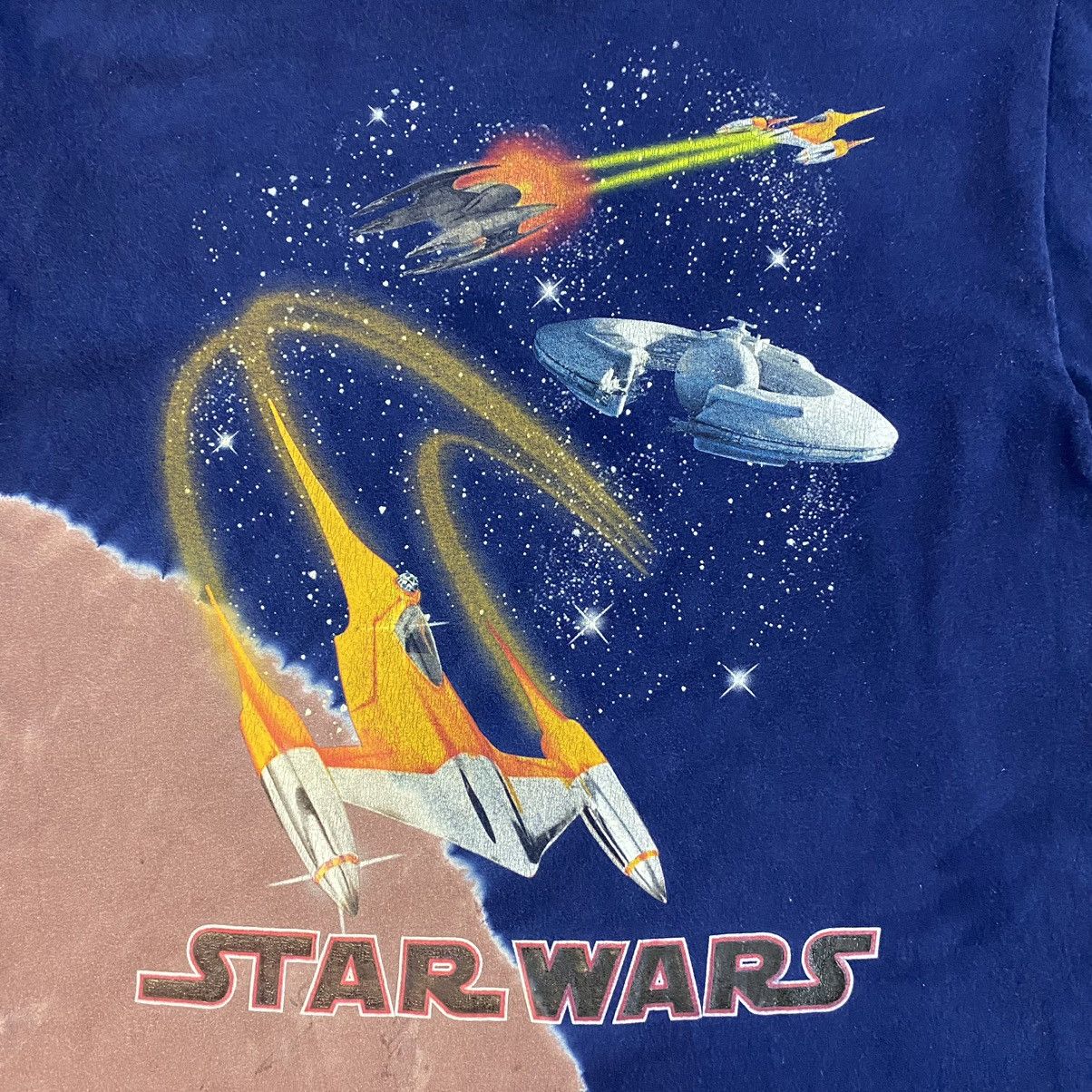 Star Wars Vintage 90’s Star Wars Tie Dye Promo Movie T-Shirt Size US L / EU 52-54 / 3 - 4 Thumbnail