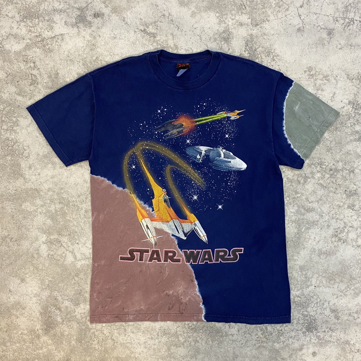 Star Wars Vintage 90’s Star Wars Tie Dye Promo Movie T-Shirt Size US L / EU 52-54 / 3 - 1 Thumbnail