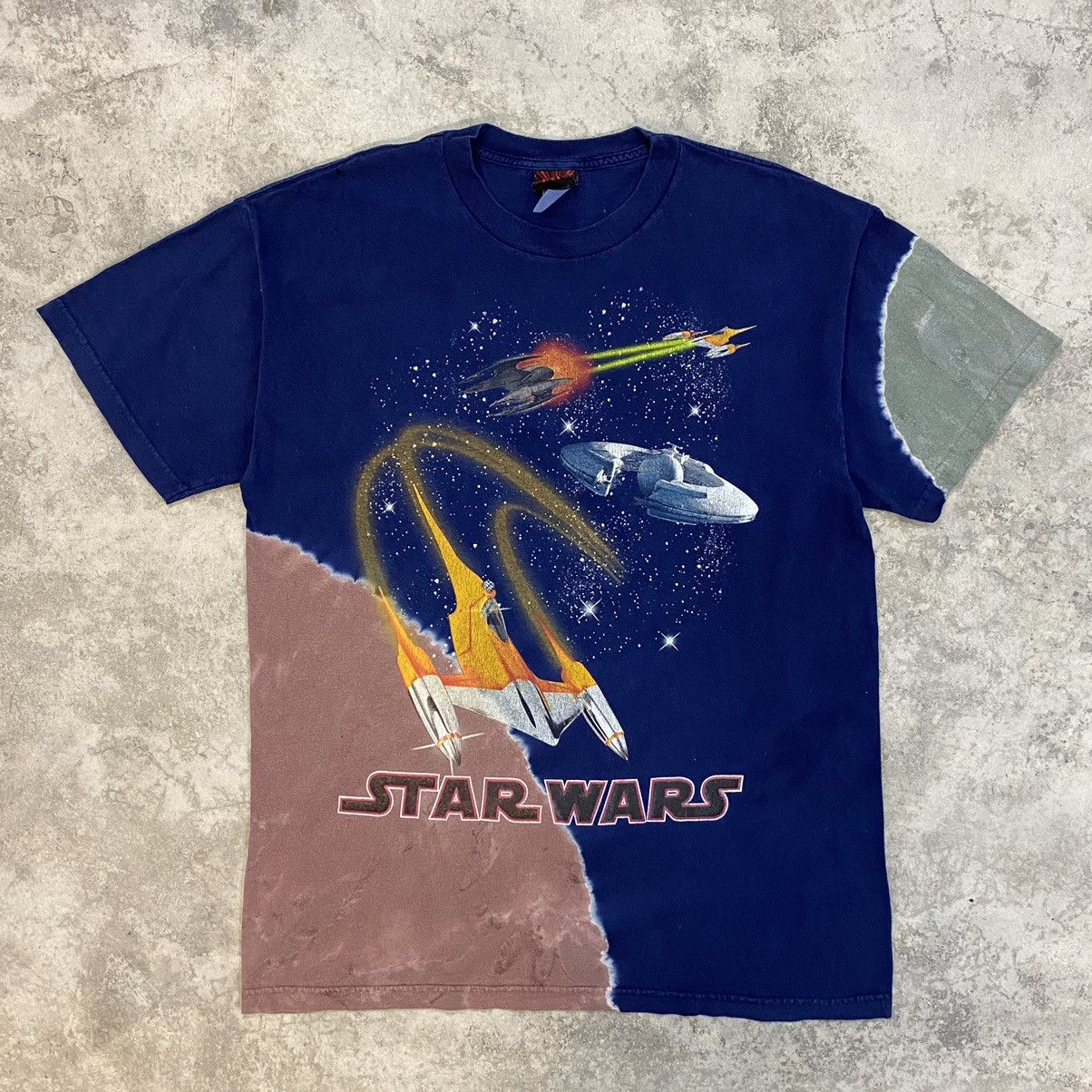 Star Wars Vintage 90’s Star Wars Tie Dye Promo Movie T-Shirt Size US L / EU 52-54 / 3 - 2 Thumbnail