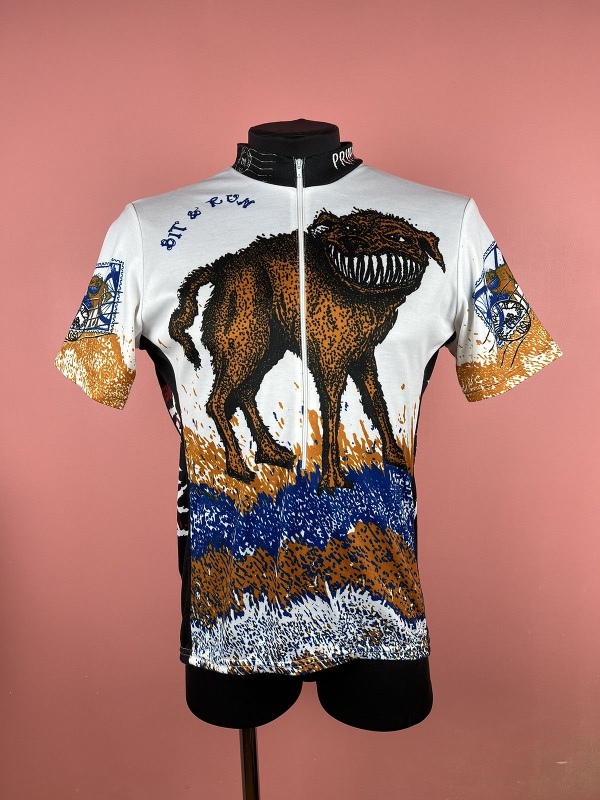 Other Rare vintage primal bicycle tee shirt dog streetwear vintage Size US L / EU 52-54 / 3 - 4 Thumbnail