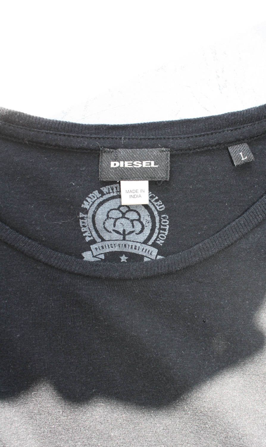 Diesel Diesel Zipper Accented Short Sleeve T-Shirt Size Large Size US L / EU 52-54 / 3 - 5 Thumbnail