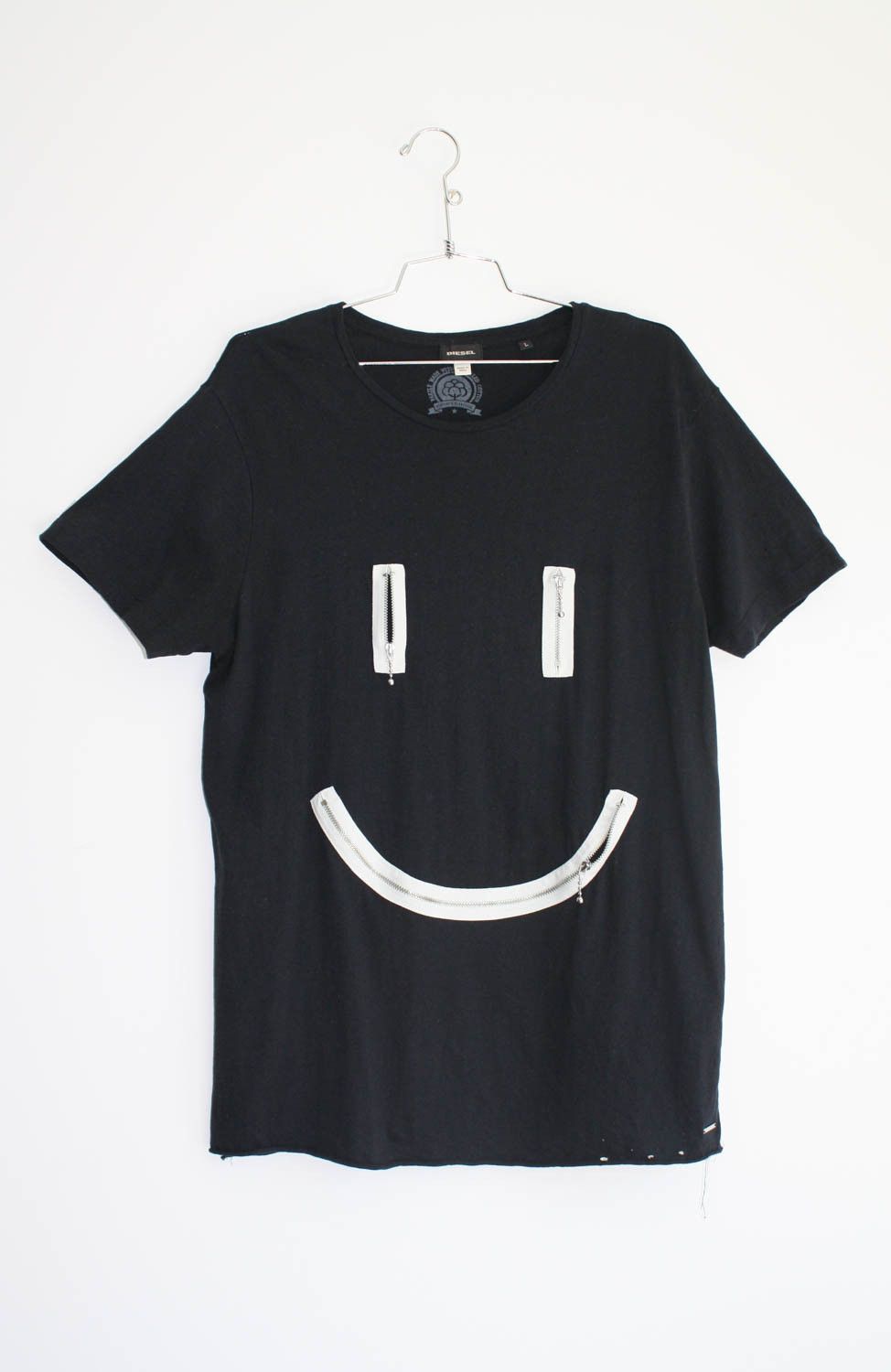 Diesel Diesel Zipper Accented Short Sleeve T-Shirt Size Large Size US L / EU 52-54 / 3 - 1 Thumbnail