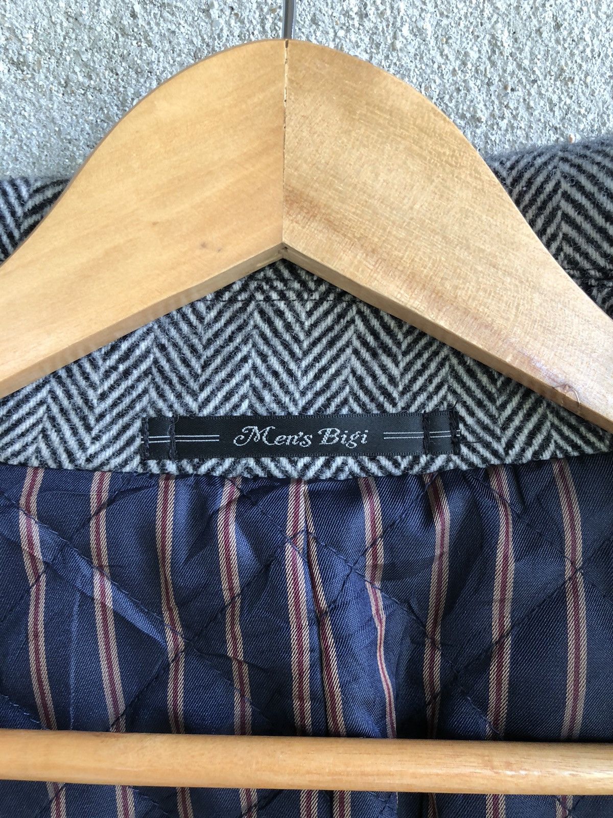BIGI Vintage Mens Bigi Herringbone wool jacket Size US M / EU 48-50 / 2 - 7 Thumbnail